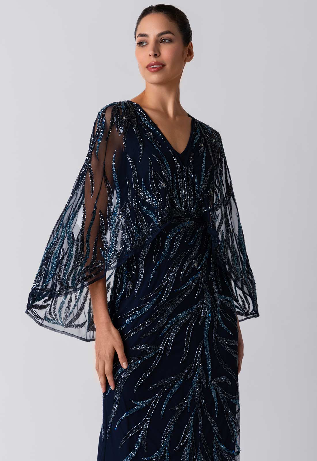 Raishma Couture Blue Allegra Maxi Dress