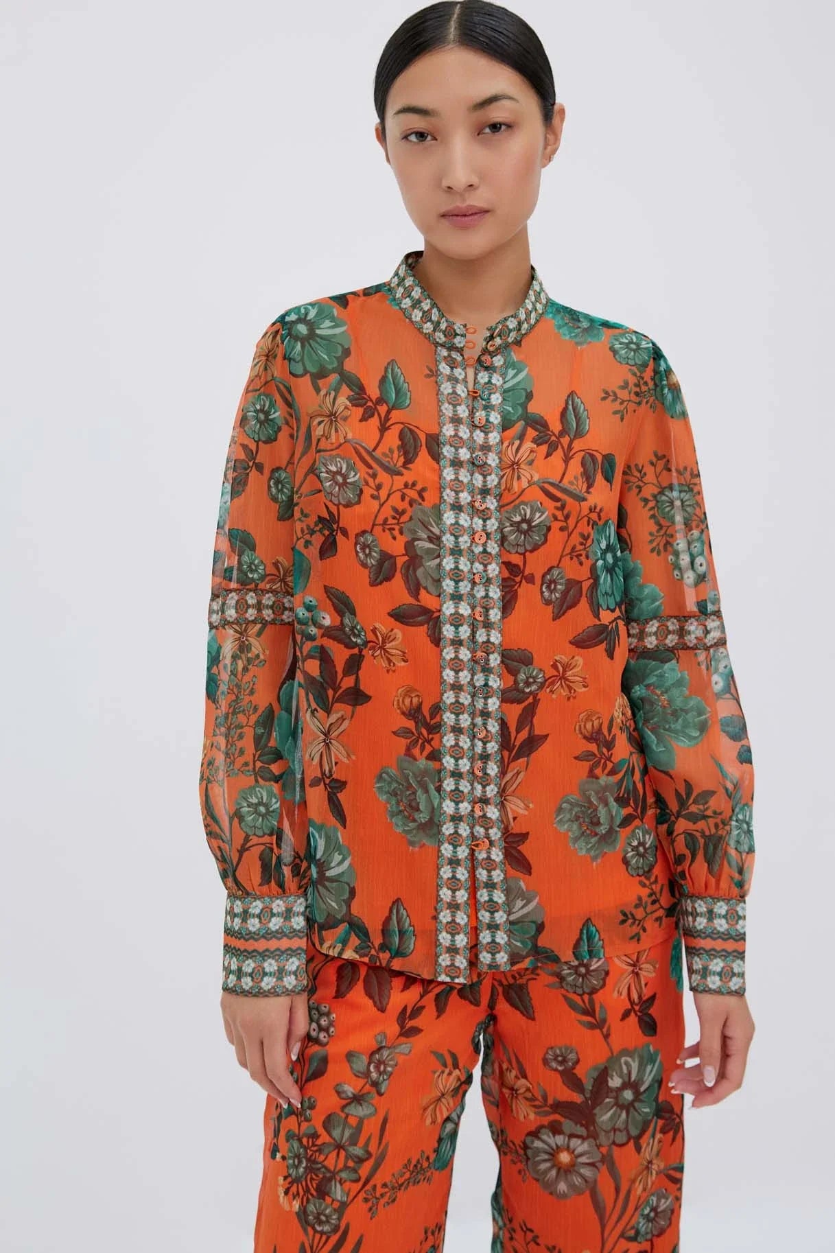 Raishma Studio Orange Aspen Shirt