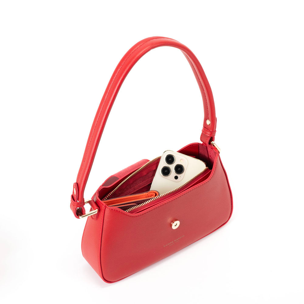 Campo Marzio Harper Baguette Bag - Cherry Red