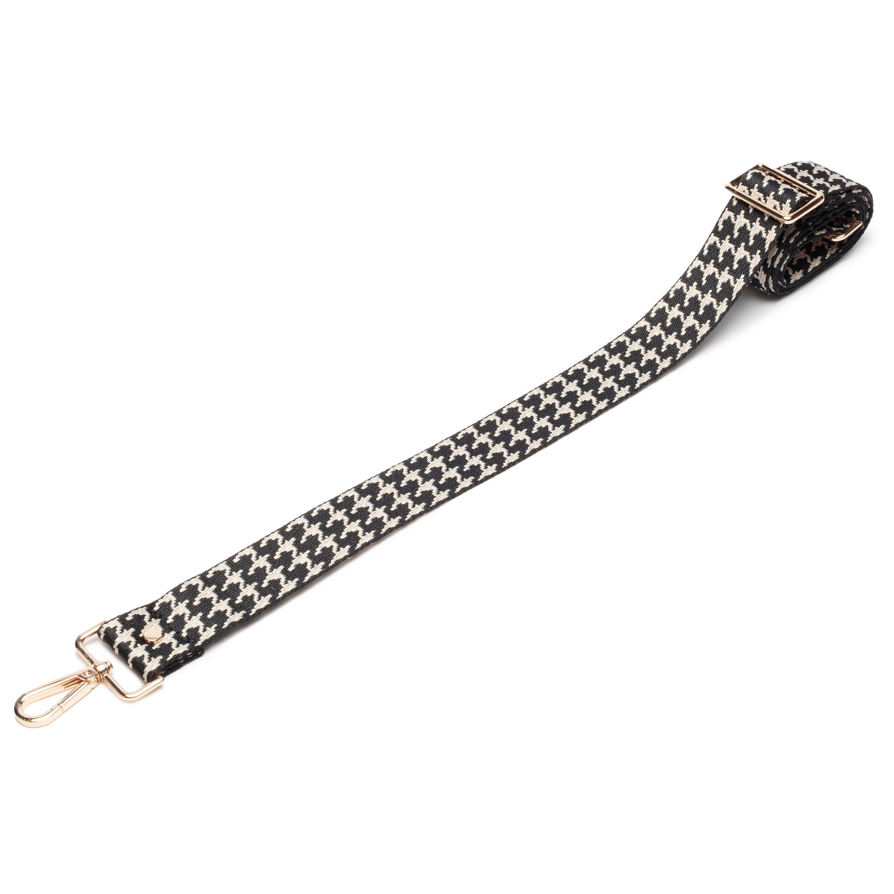 Elie Beaumont Crossbody strap - Black Dogtooth