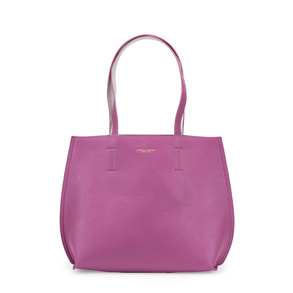 Campo Marzio Iconic Midi Tote Bag - Mauve Silver