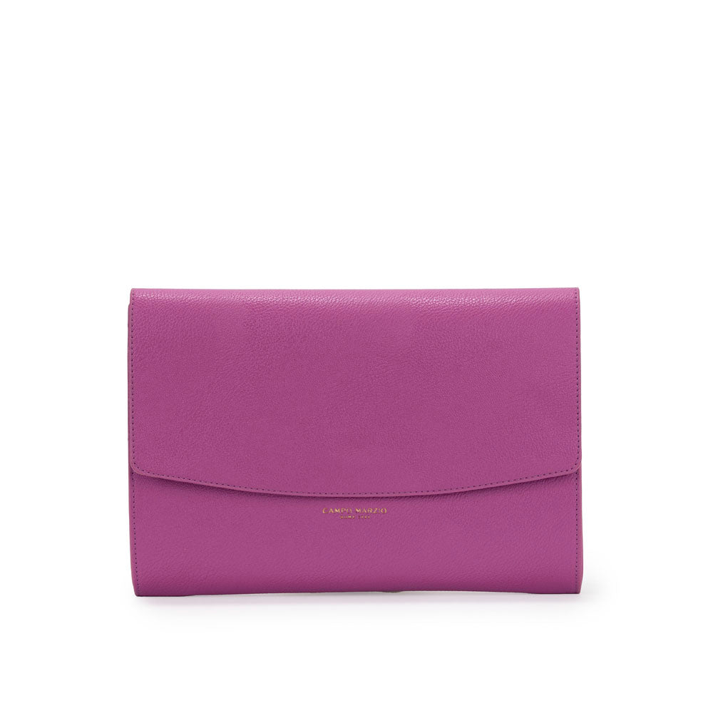 Campo Marzio Renee Clutch Bag - Mauve Silver