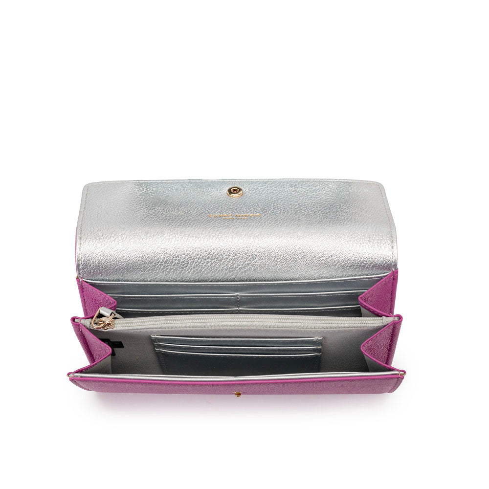 Campo Marzio Ellen Wallet - Mauve Silver