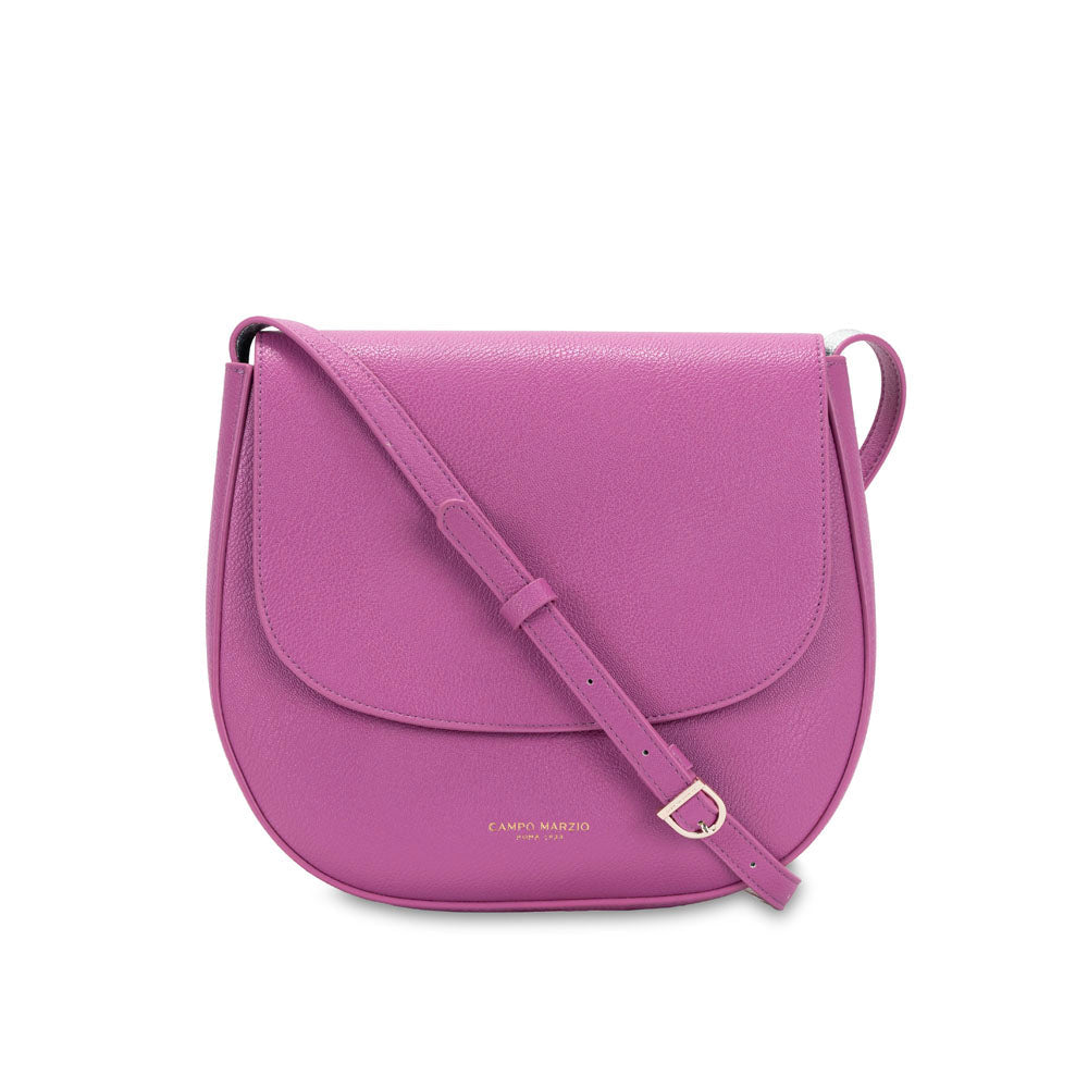 Campo Marzio Kym Saddle Bag - Mauve Silver