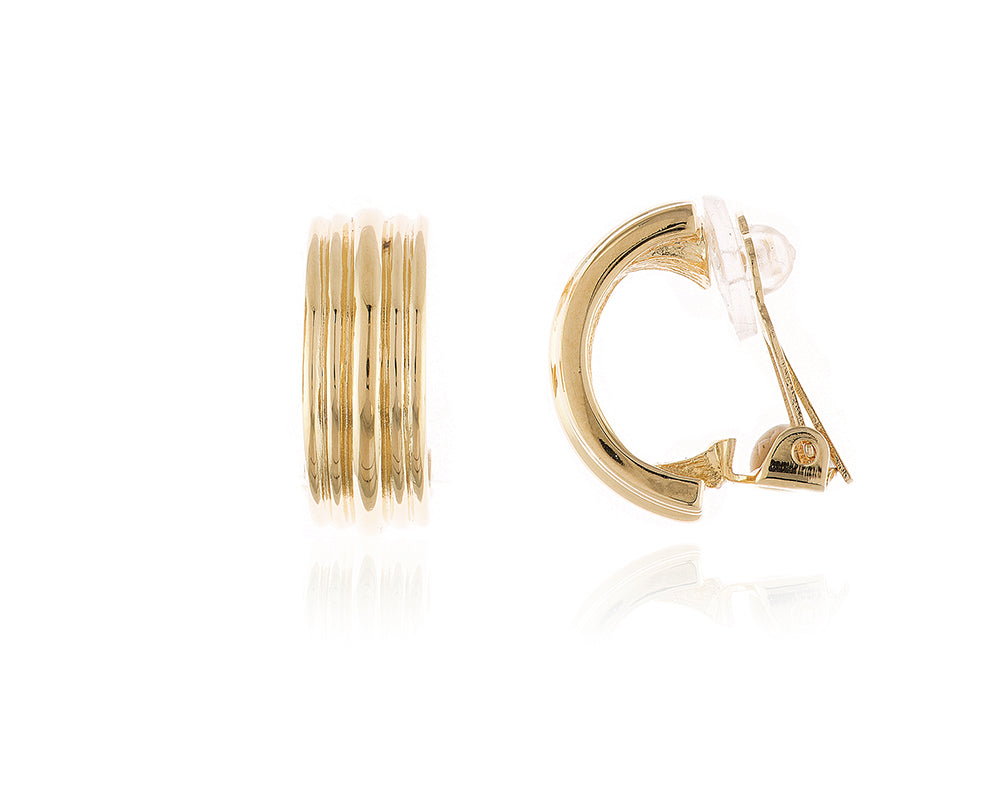 Cachet London Callen Gold Clip On Earrings