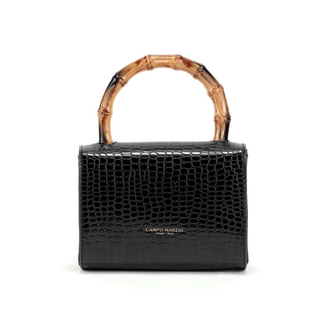 Campo Marzio Bamboo Mini Bag - Black