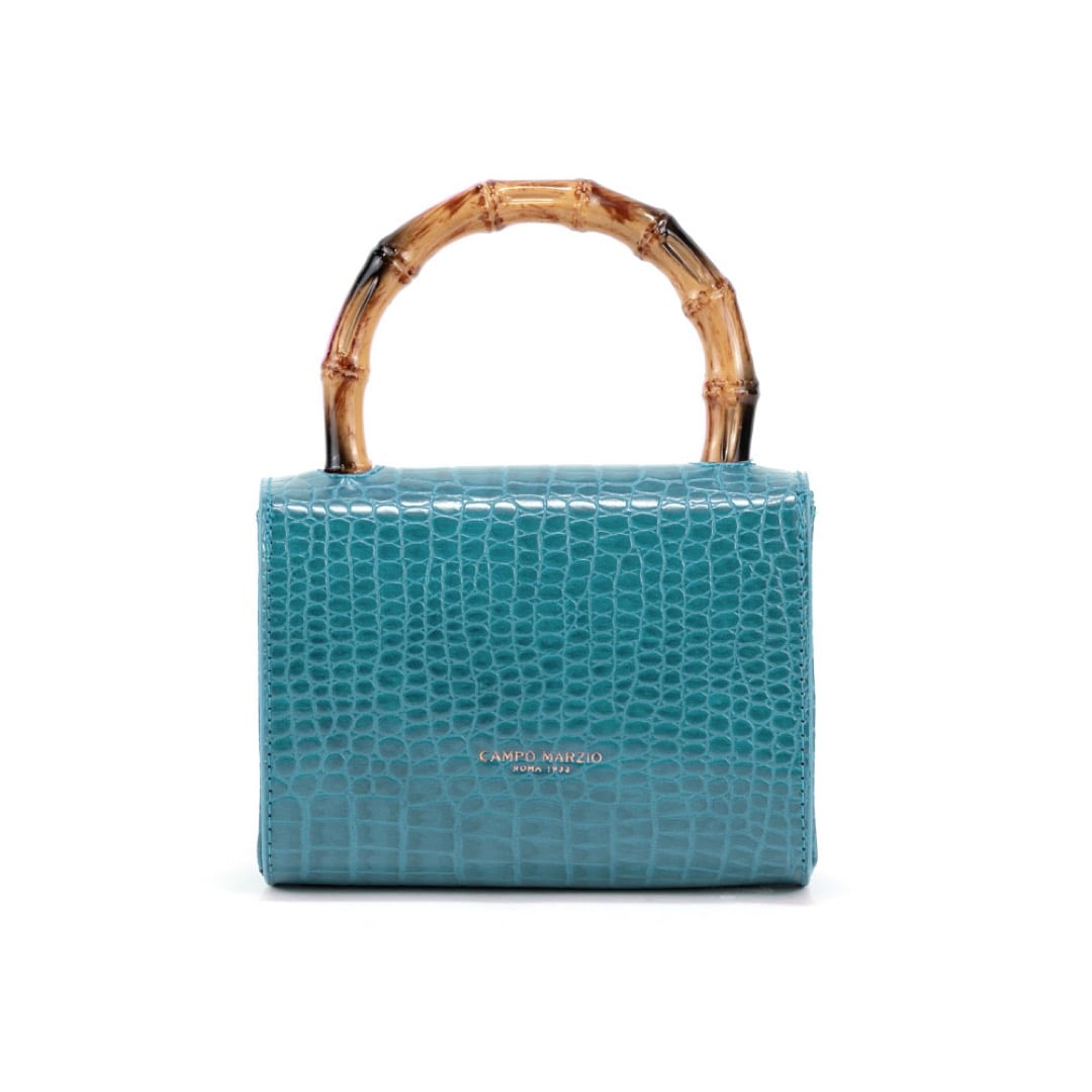 Campo Marzio Bamboo Mini Bag - Blue Jeans