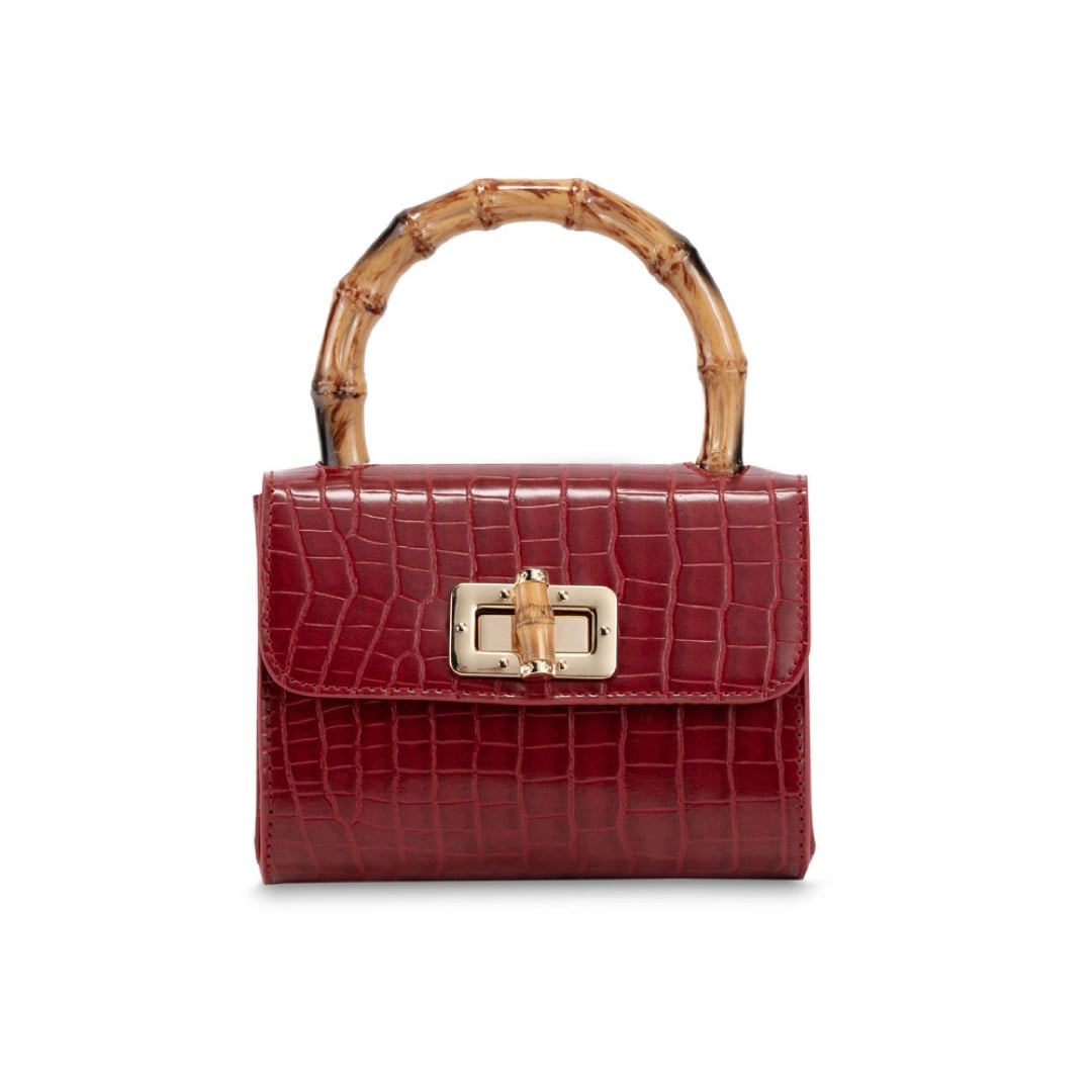 Campo Marzio Bamboo Mini Bag Flame - Scarlet