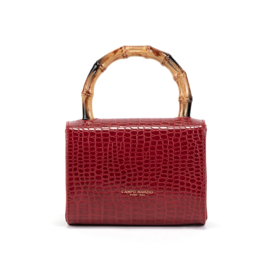 Campo Marzio Bamboo Mini Bag Flame - Scarlet