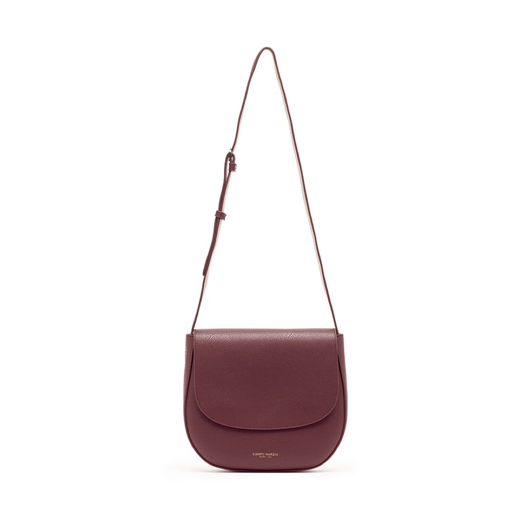 Campo Marzio Kym Saddle Bag - Plum Tangerine Tango