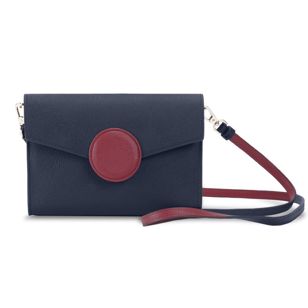 Campo Marzio Phoebe Clutch Bag - Ocean Blue