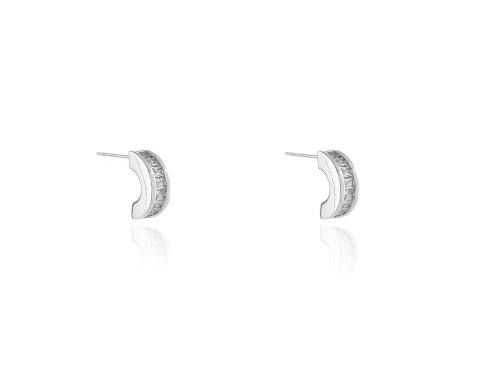 Cachet London Ceto Silver Hoop Earrings