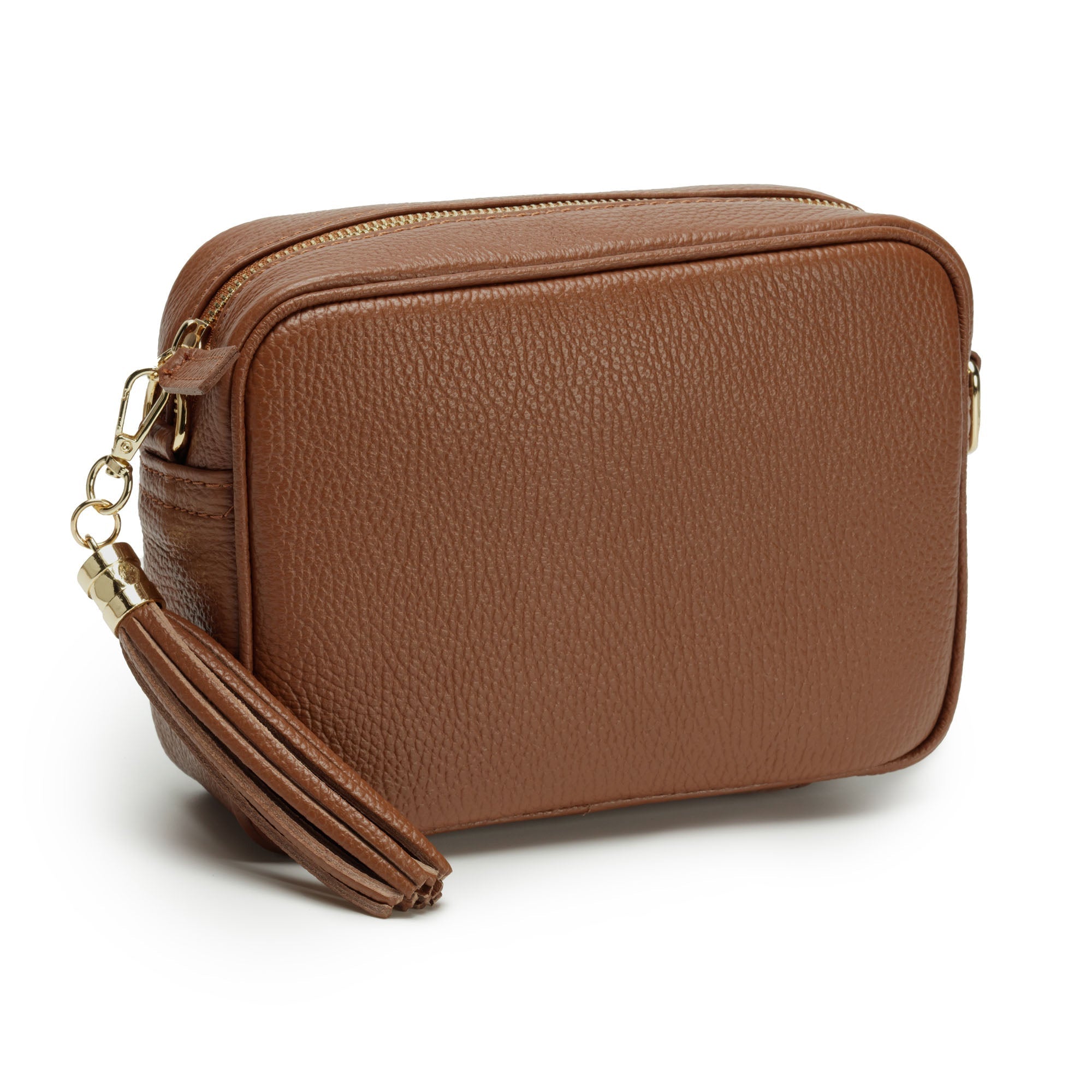 Elie Beaumont Crossbody Tassel Dark Tan