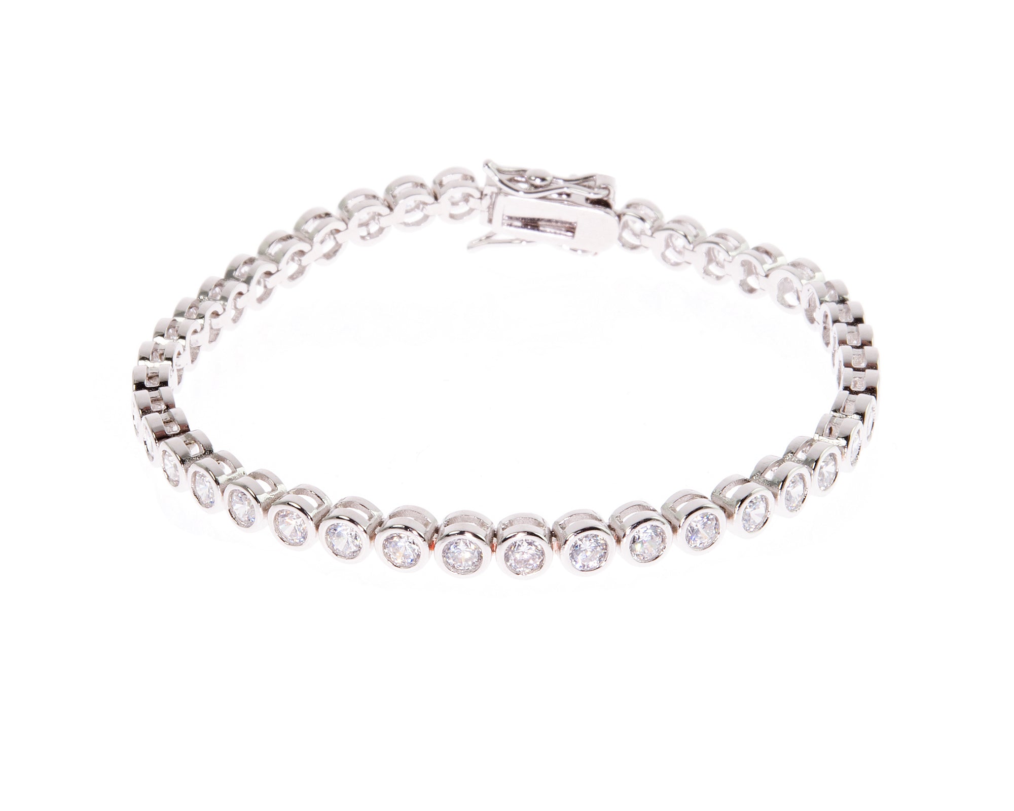 Cachet London Dawn Silver Tennis Bracelet