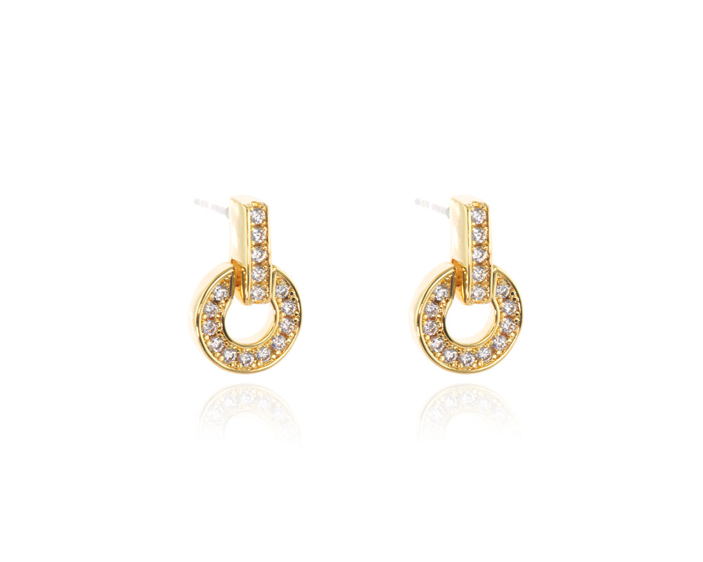 Cachet London Elana Gold Drop Earrings