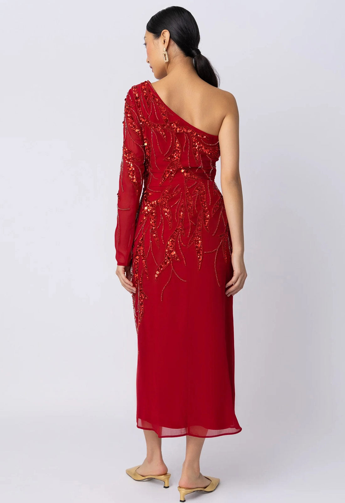 Raishma Couture Red Elara Red Dress