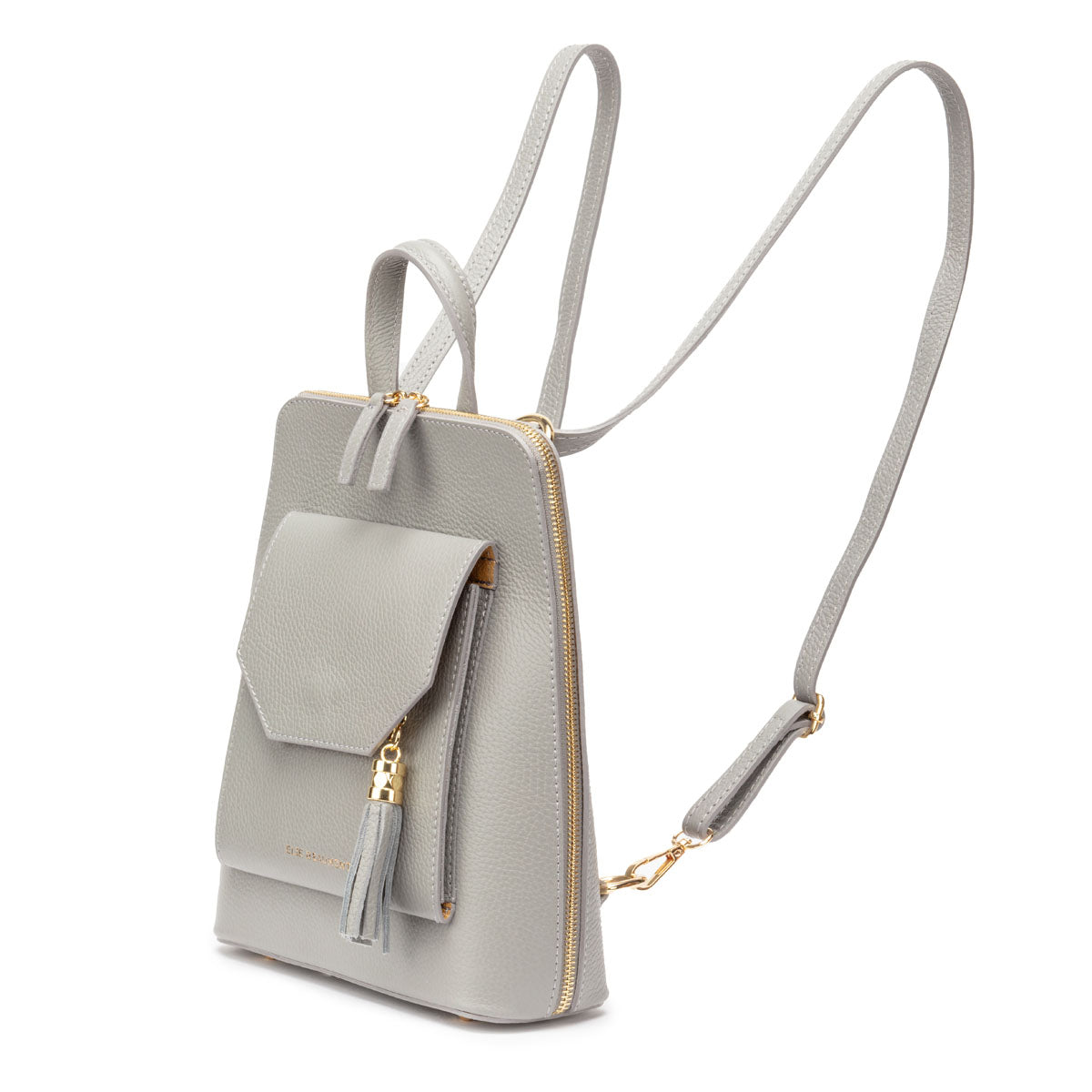 Elie Beaumont Verso Backpack/Crossbody Lt Grey