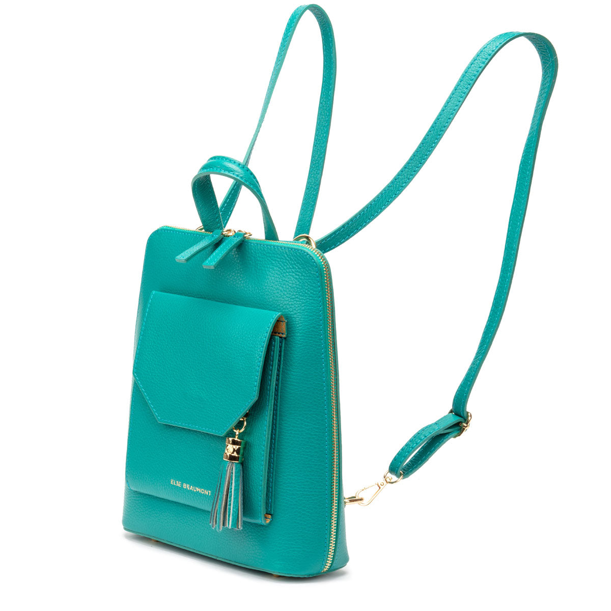 Elie Beaumont Verso Backpack/Crossbody Aquamarine