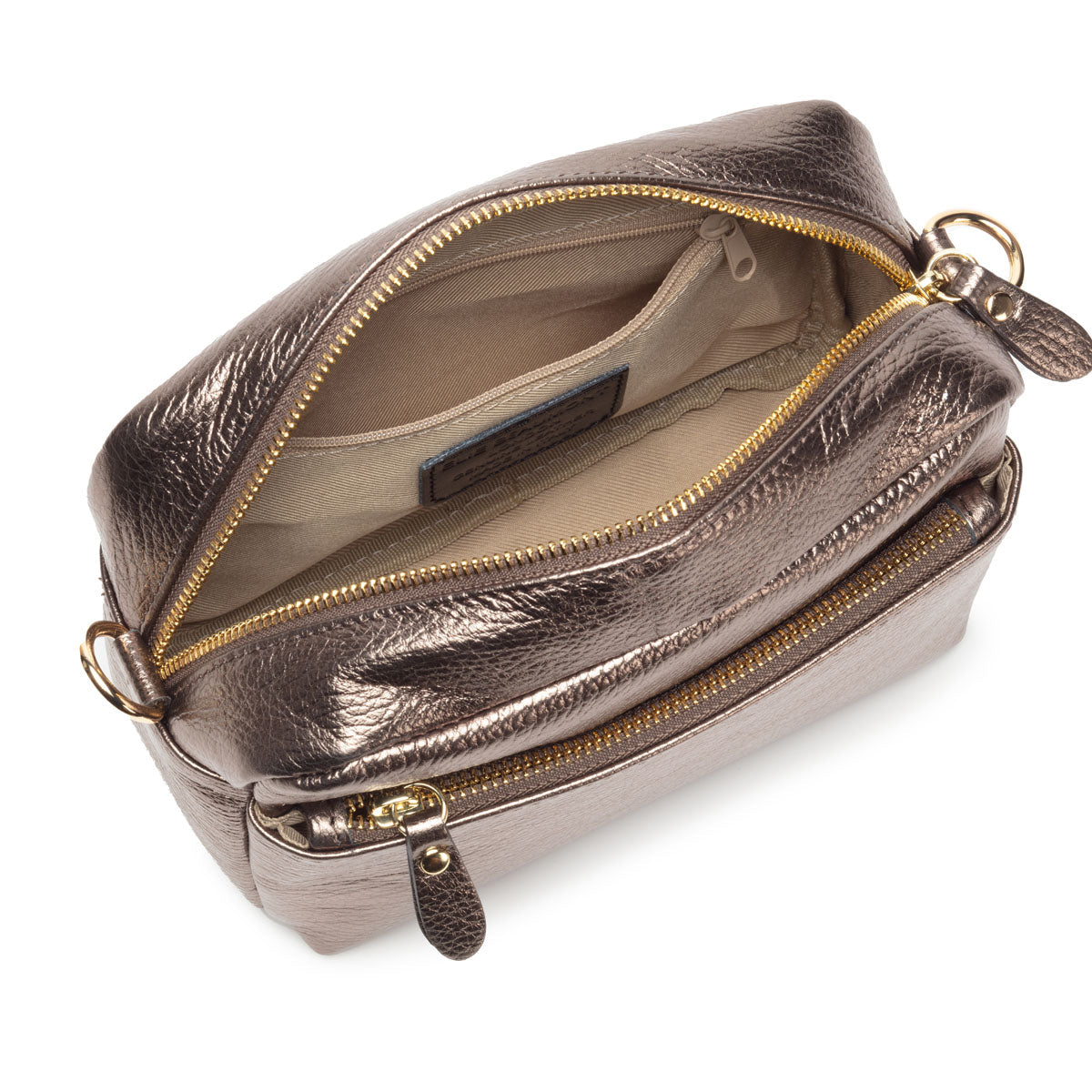 Elie Beaumont Crossbody Town Bag Bronze