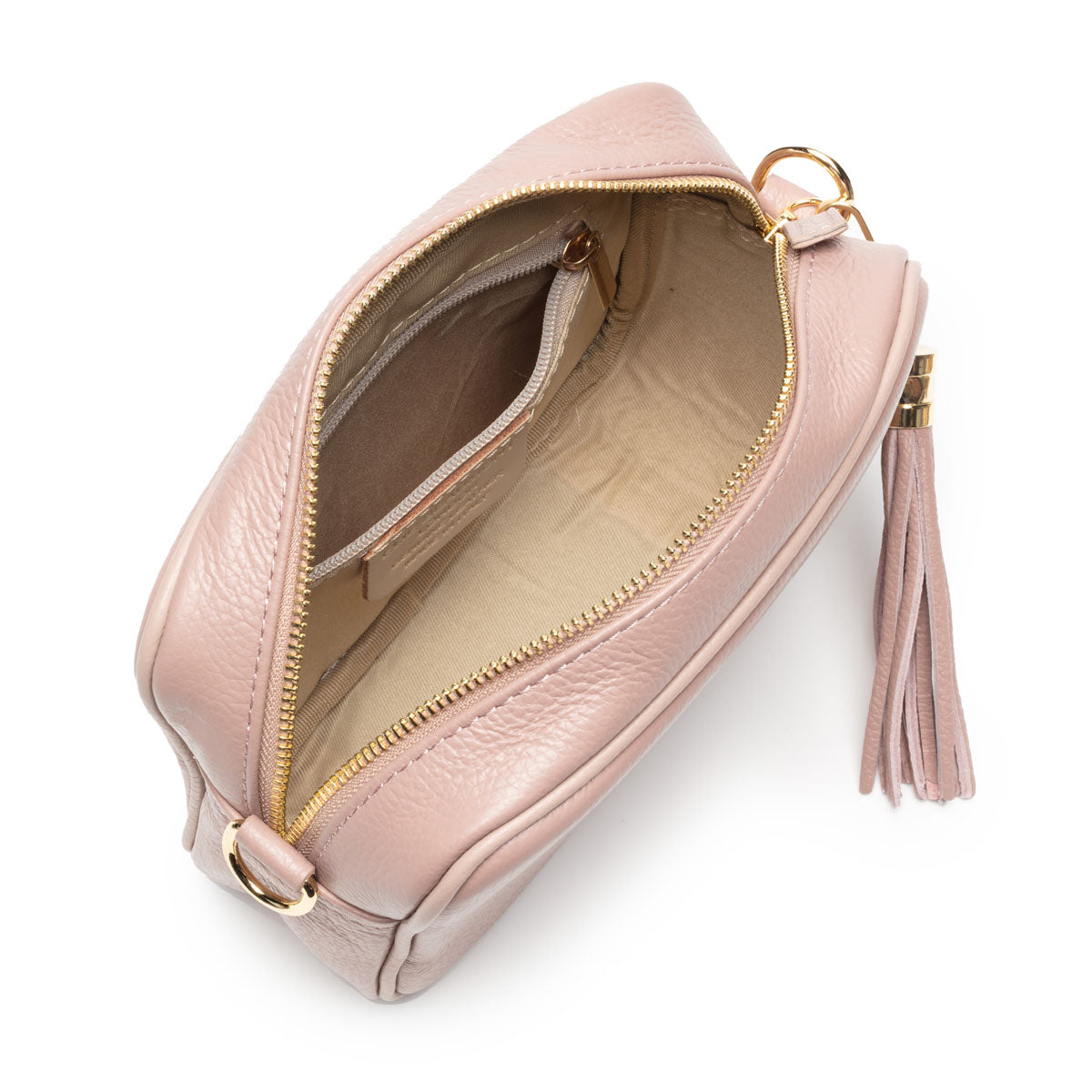 Elie Beaumont Crossbody Tassel Blush