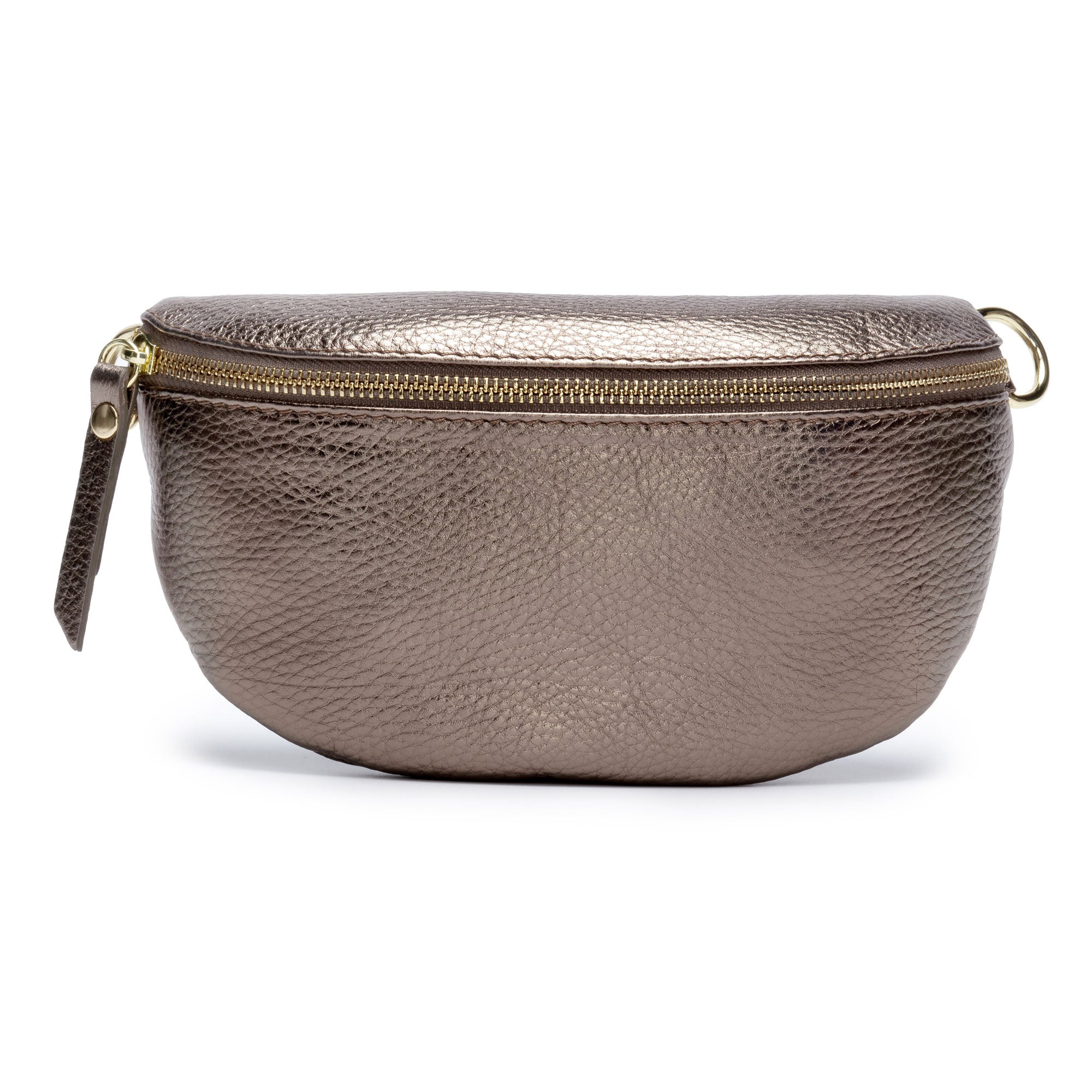 Elie Beaumont Sling Bag - Bronze with Black/Gold/White Strap