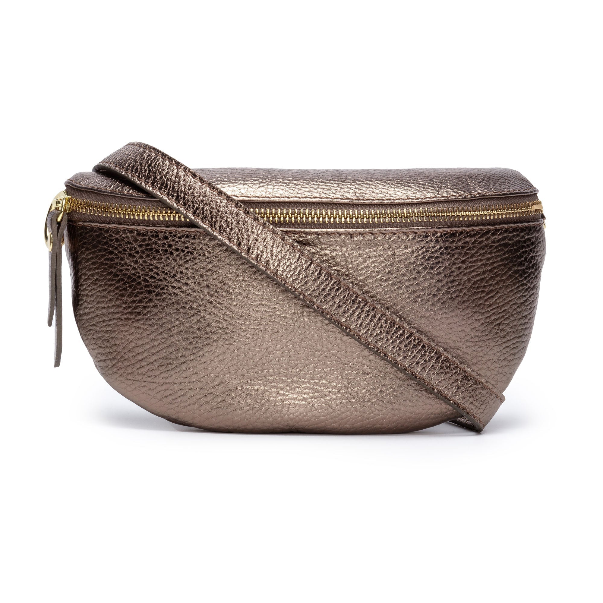 Elie Beaumont Sling Bag - Bronze with Mosaic Strap