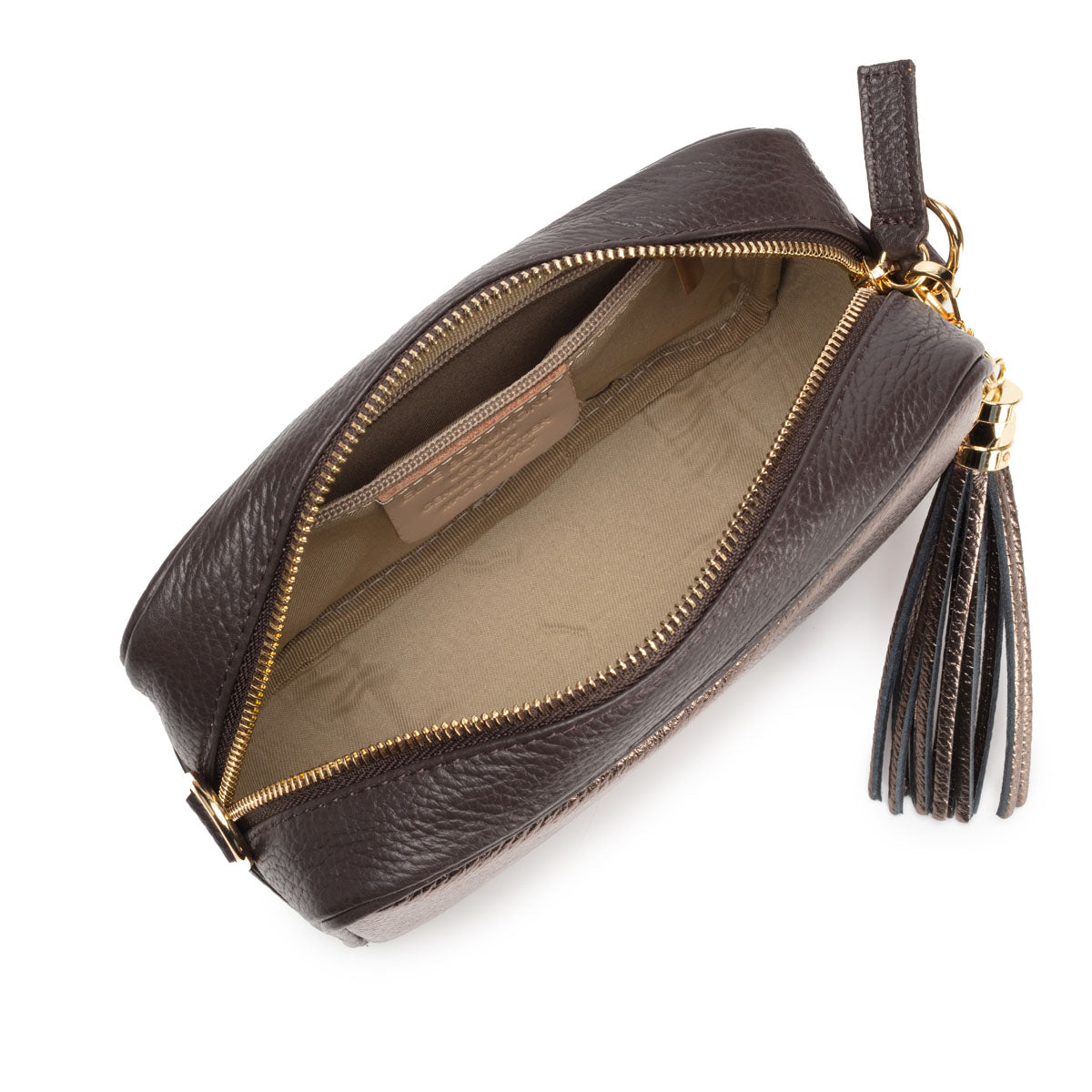 Elie Beaumont Crossbody Tassel Blend Chocolate