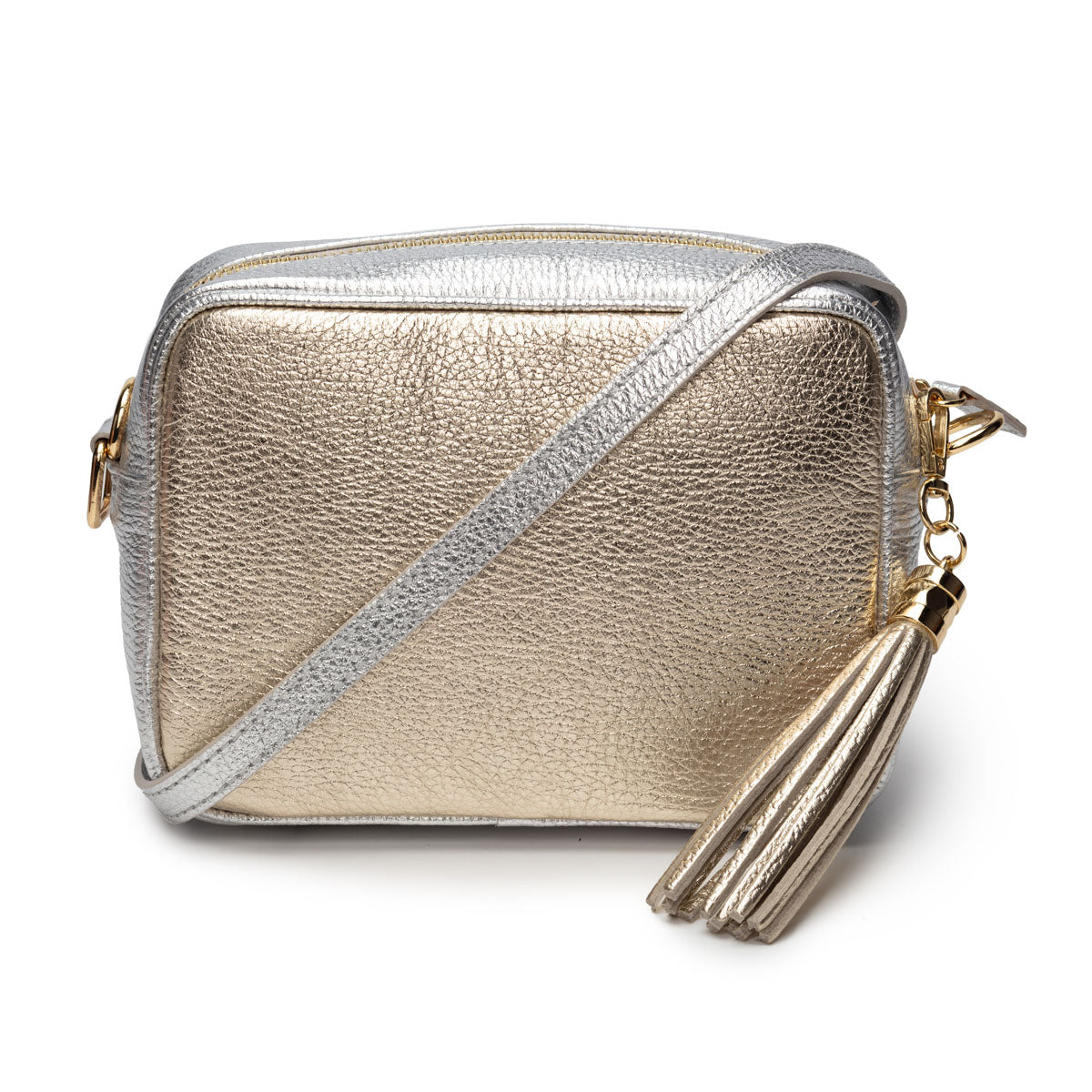 Elie Beaumont Crossbody Metallic Blend Gold