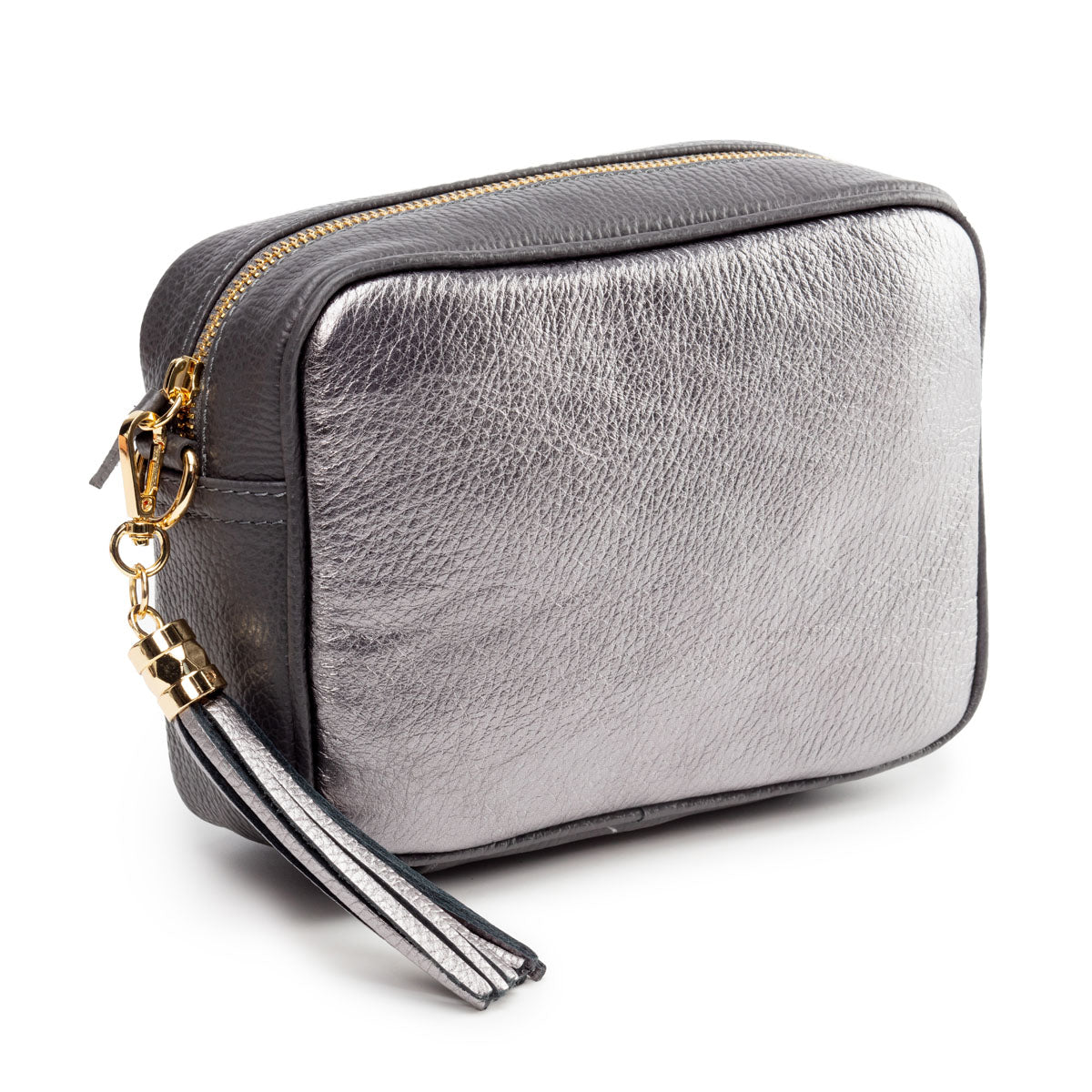 Elie Beaumont Crossbody Metallic Blend Pewter