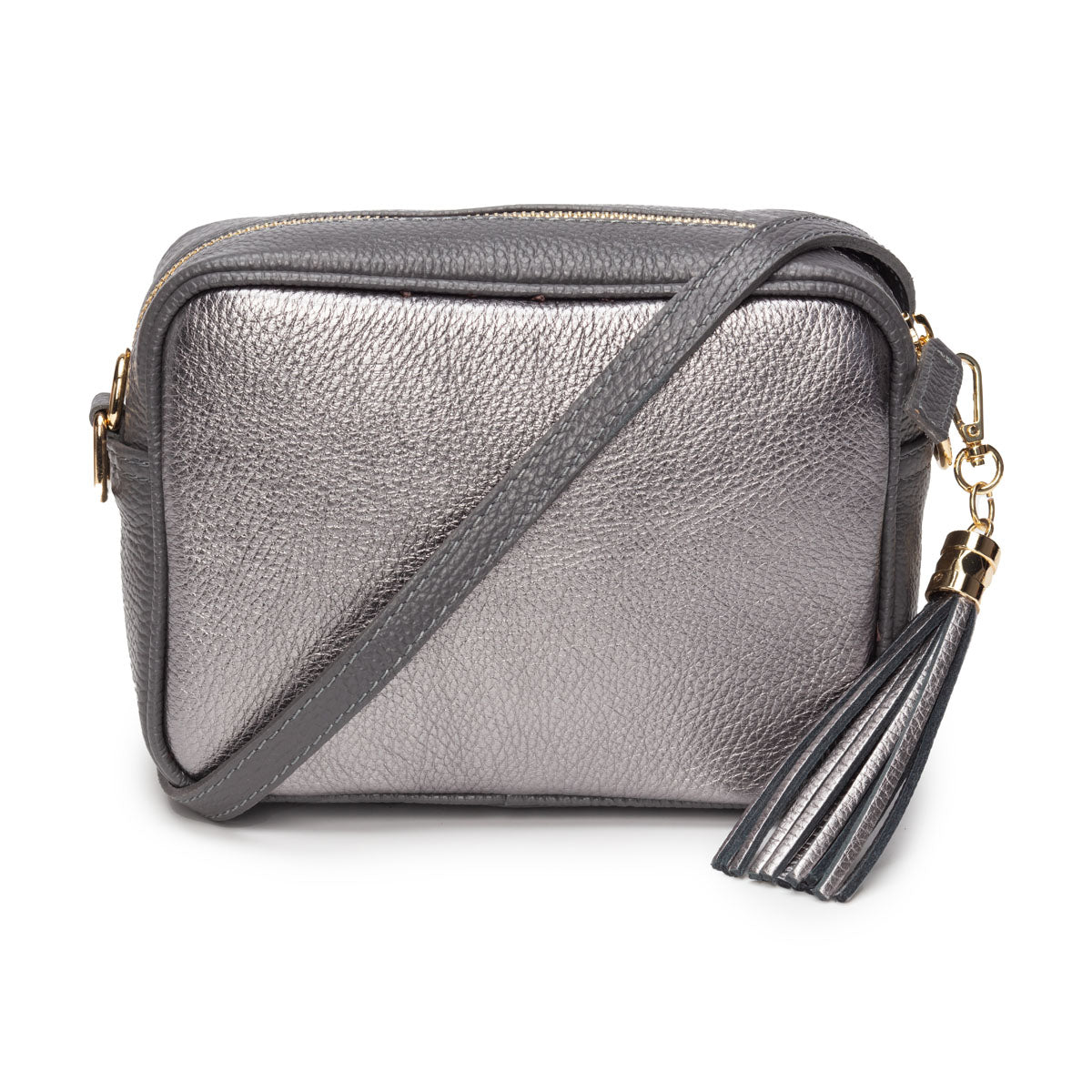 Elie Beaumont Crossbody Metallic Blend Pewter