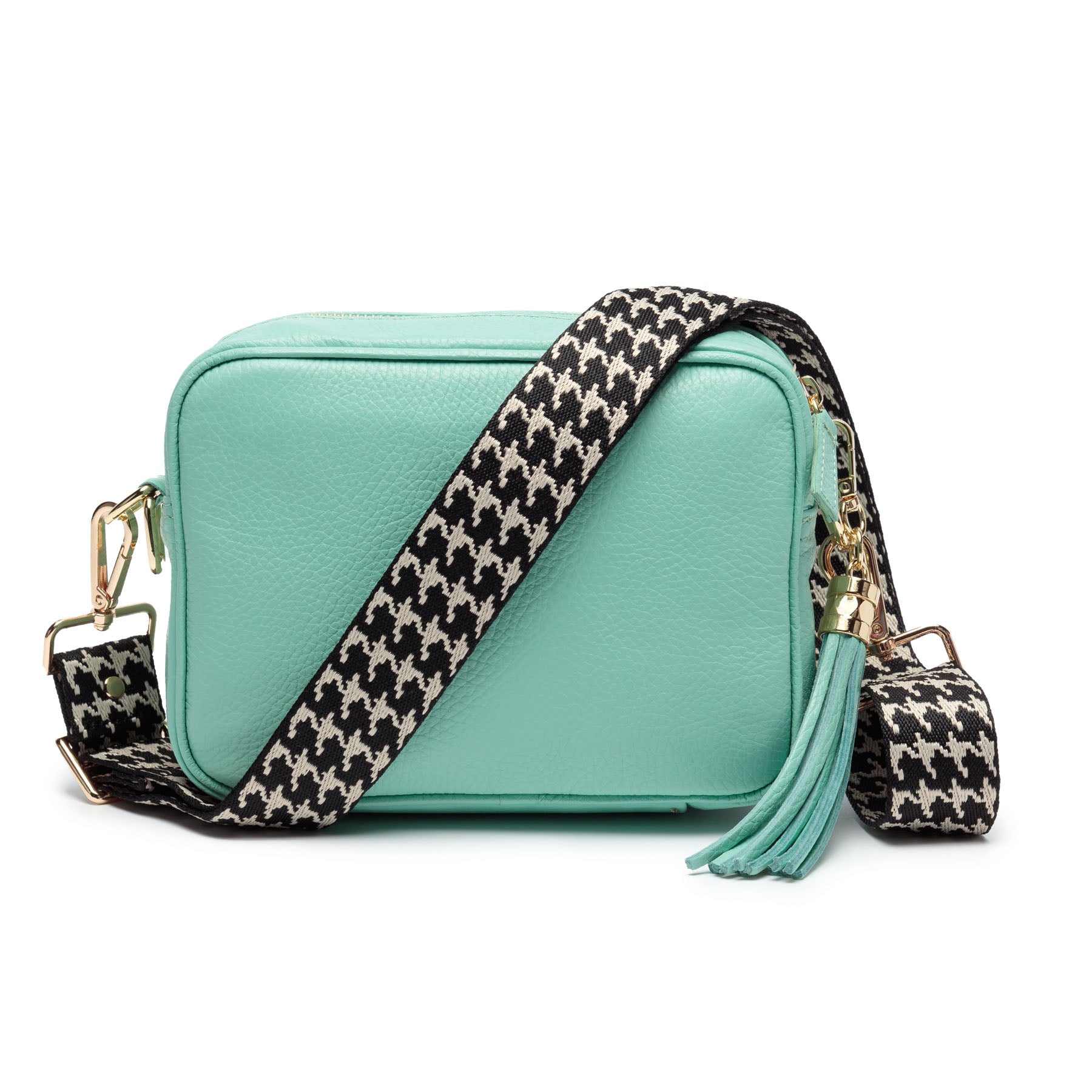 Elie Beaumont Crossbody strap - Black Dogtooth