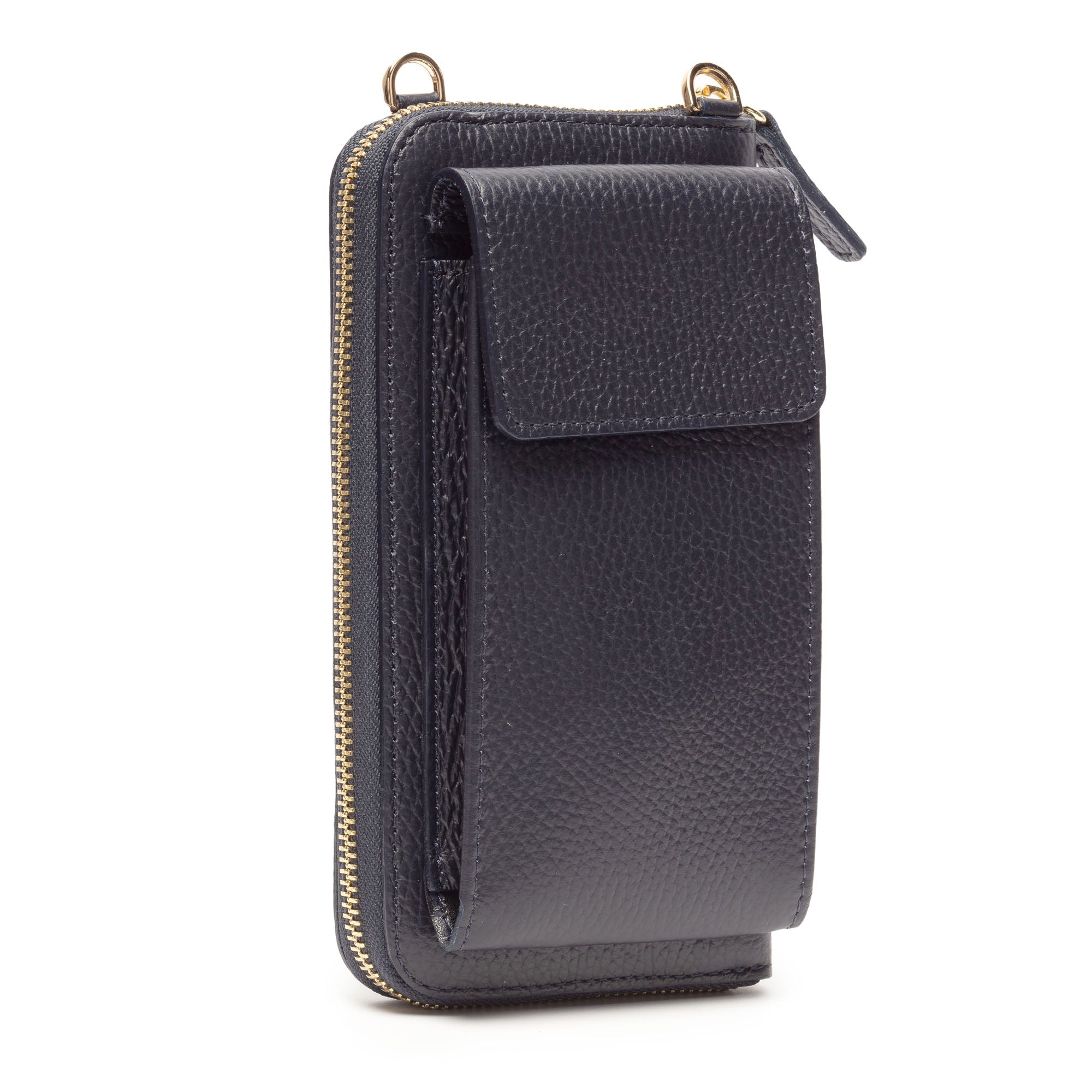 Elie Beaumont Phonebag Navy (Navy copper strap)