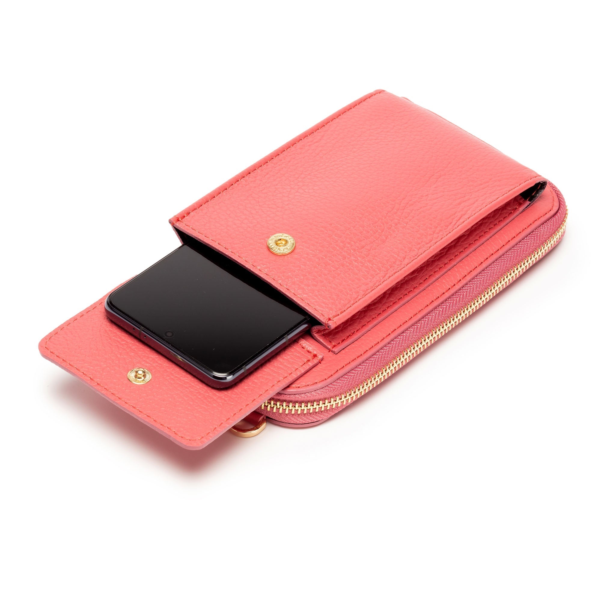 Elie Beaumont Phonebag Strawberry (Champagne Stripes strap)