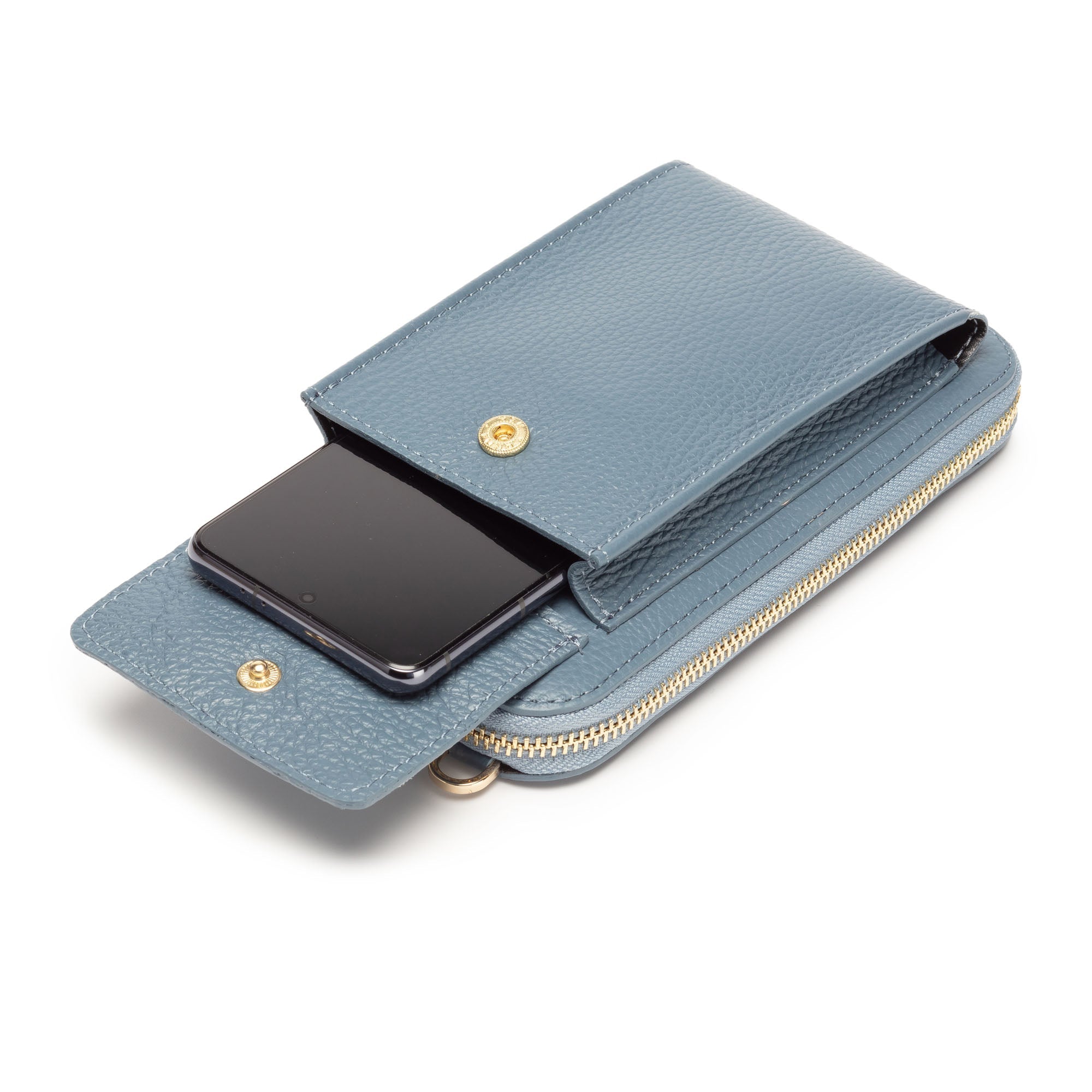 Elie Beaumont Phonebag Light Blue (Aztec strap)