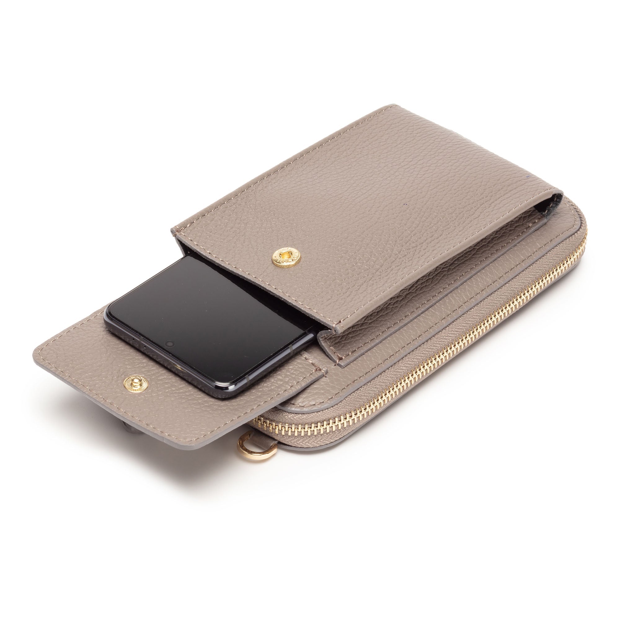 Elie Beaumont Phonebag Grey (Python strap)