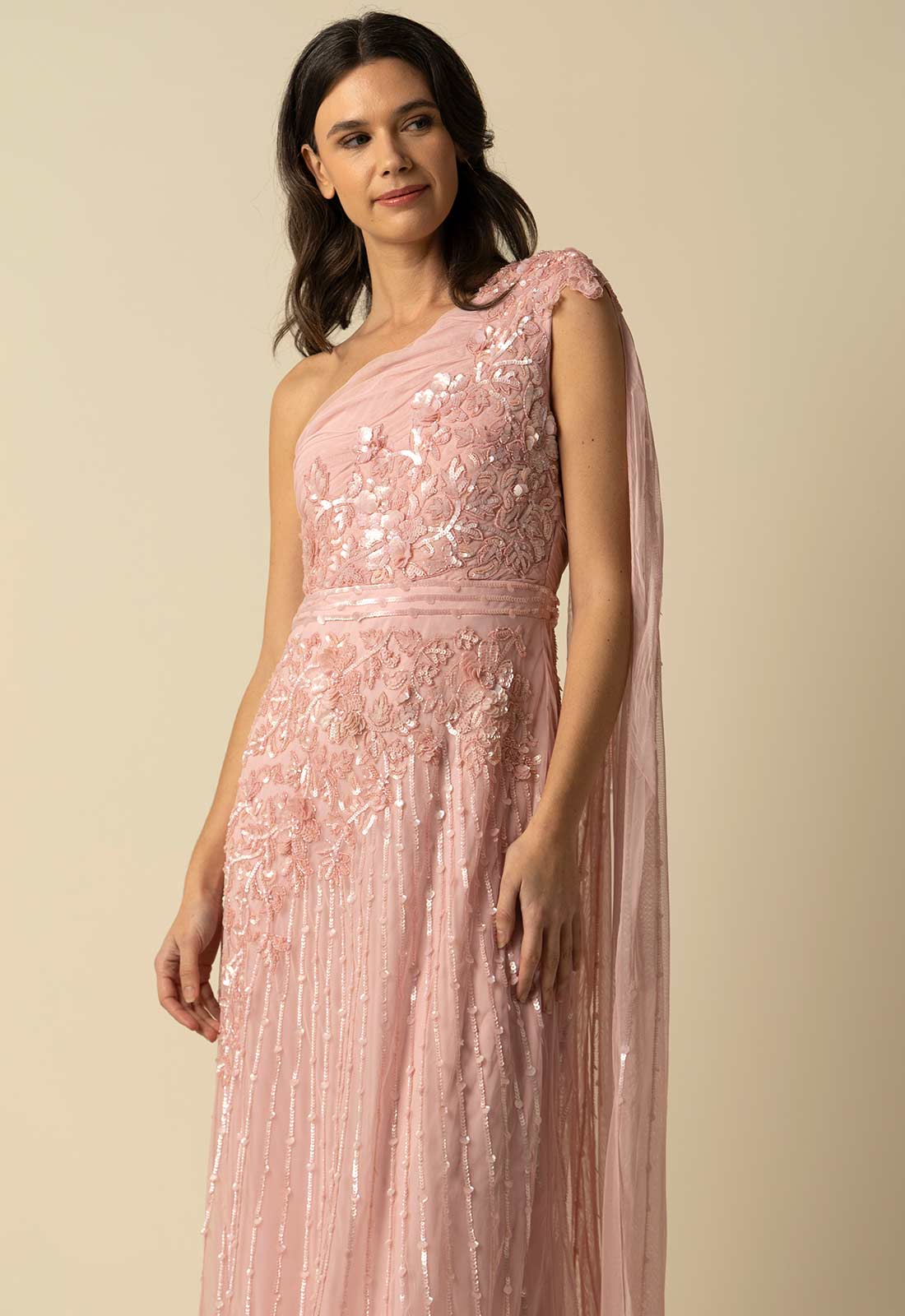 Raishma Couture Pink Florence Maxi Dress