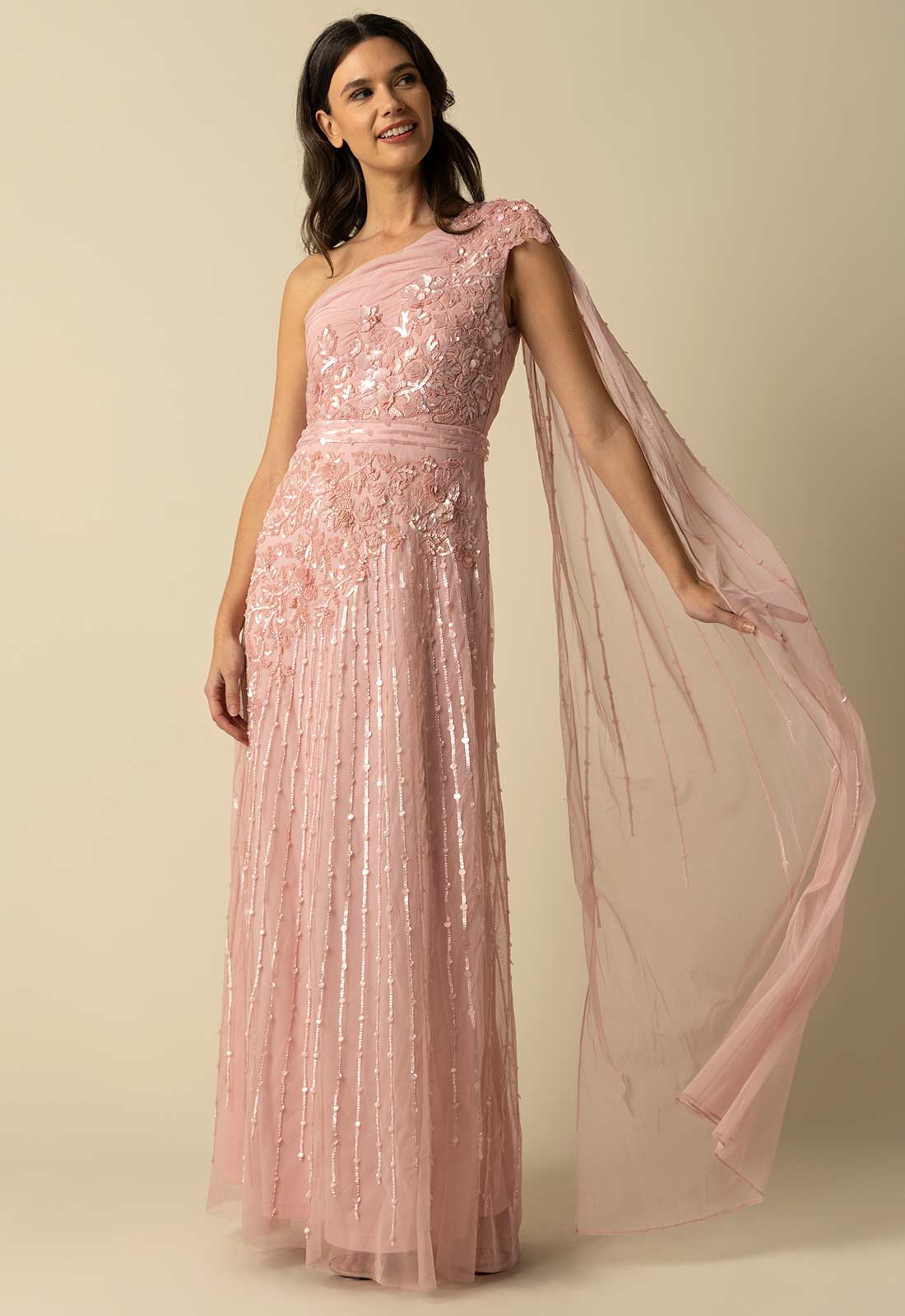 Raishma Couture Pink Florence Maxi Dress