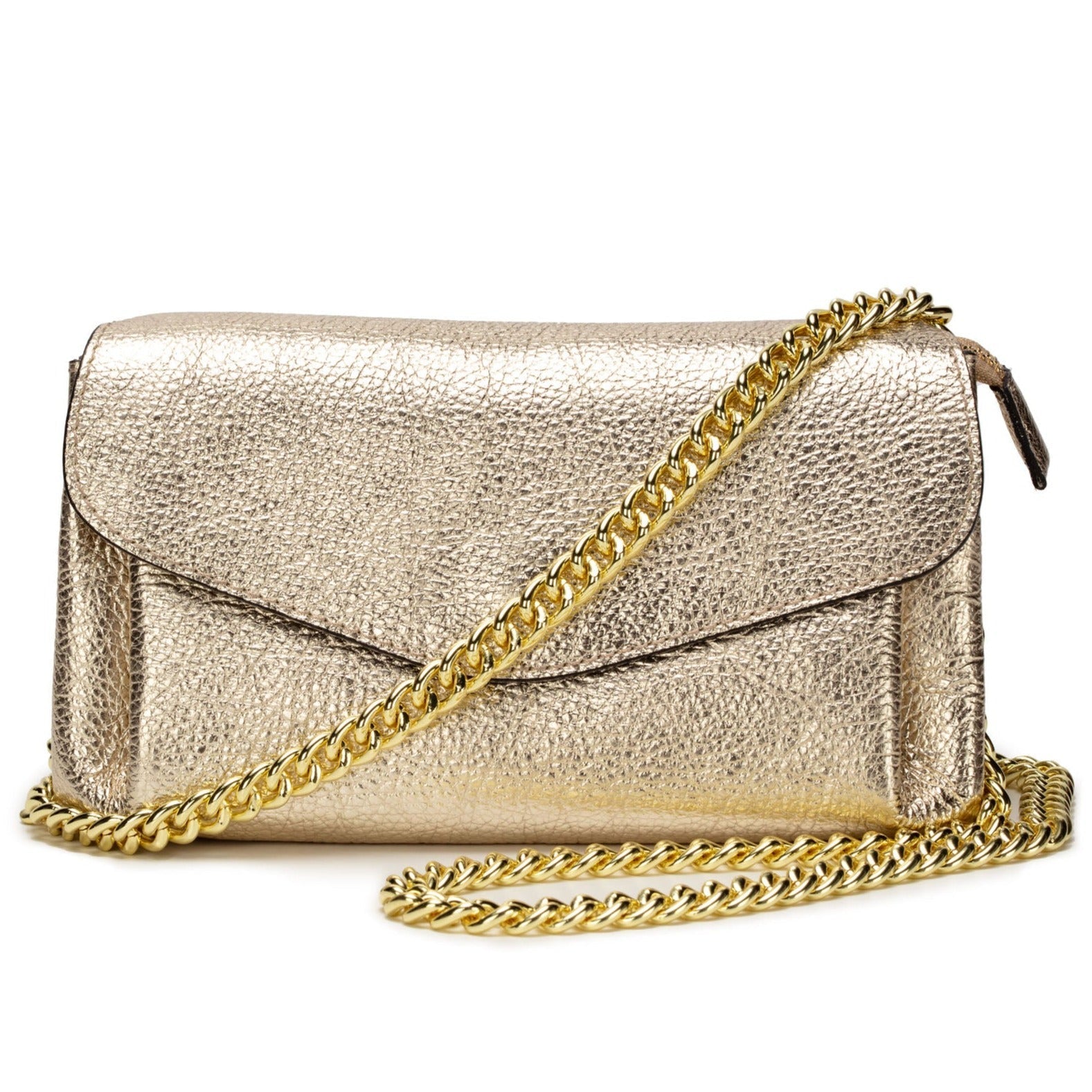 Elie Beaumont Envelope Gold (Gold Chain Strap)