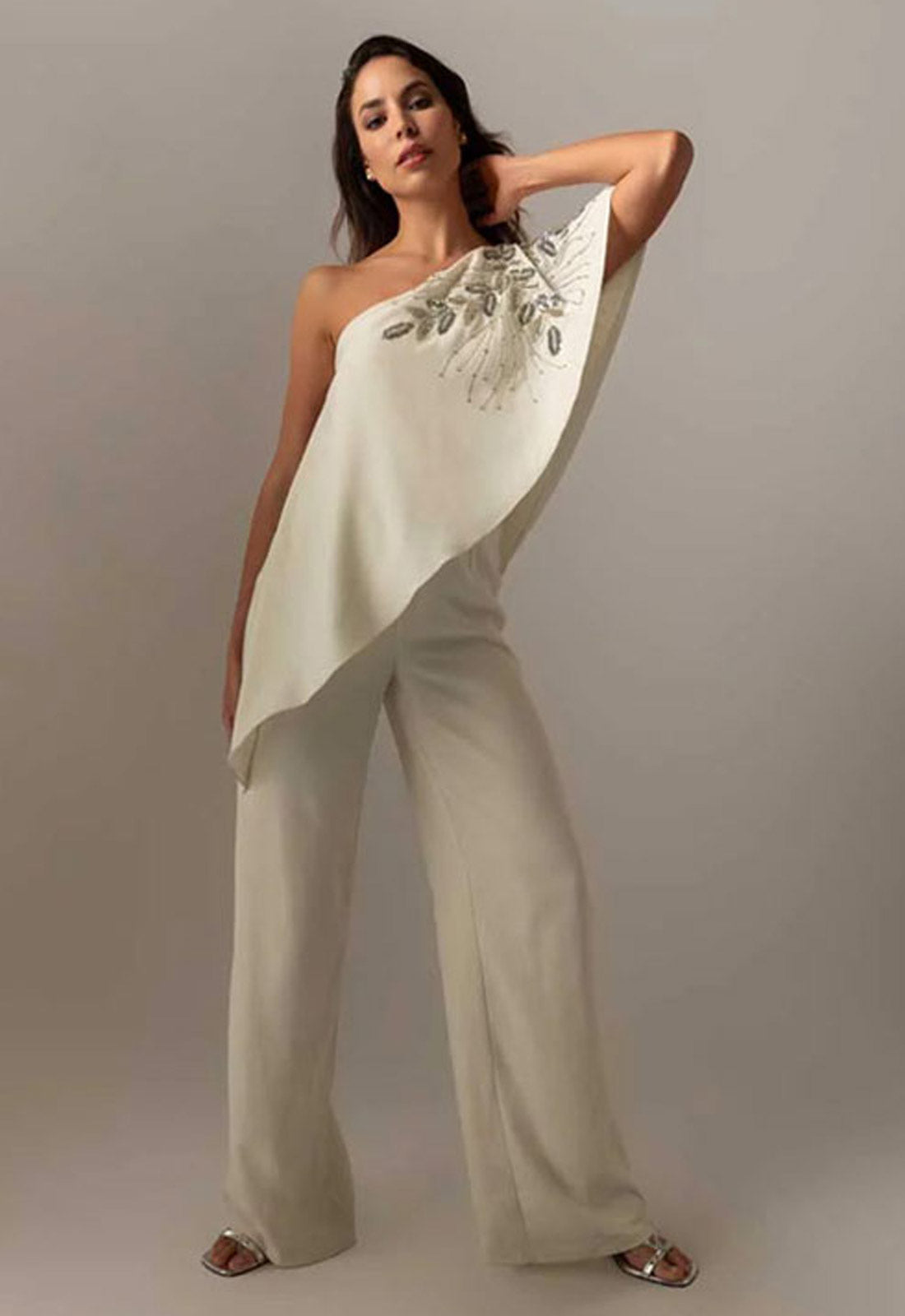 Raishma Couture White Gwen White Jumpsuit