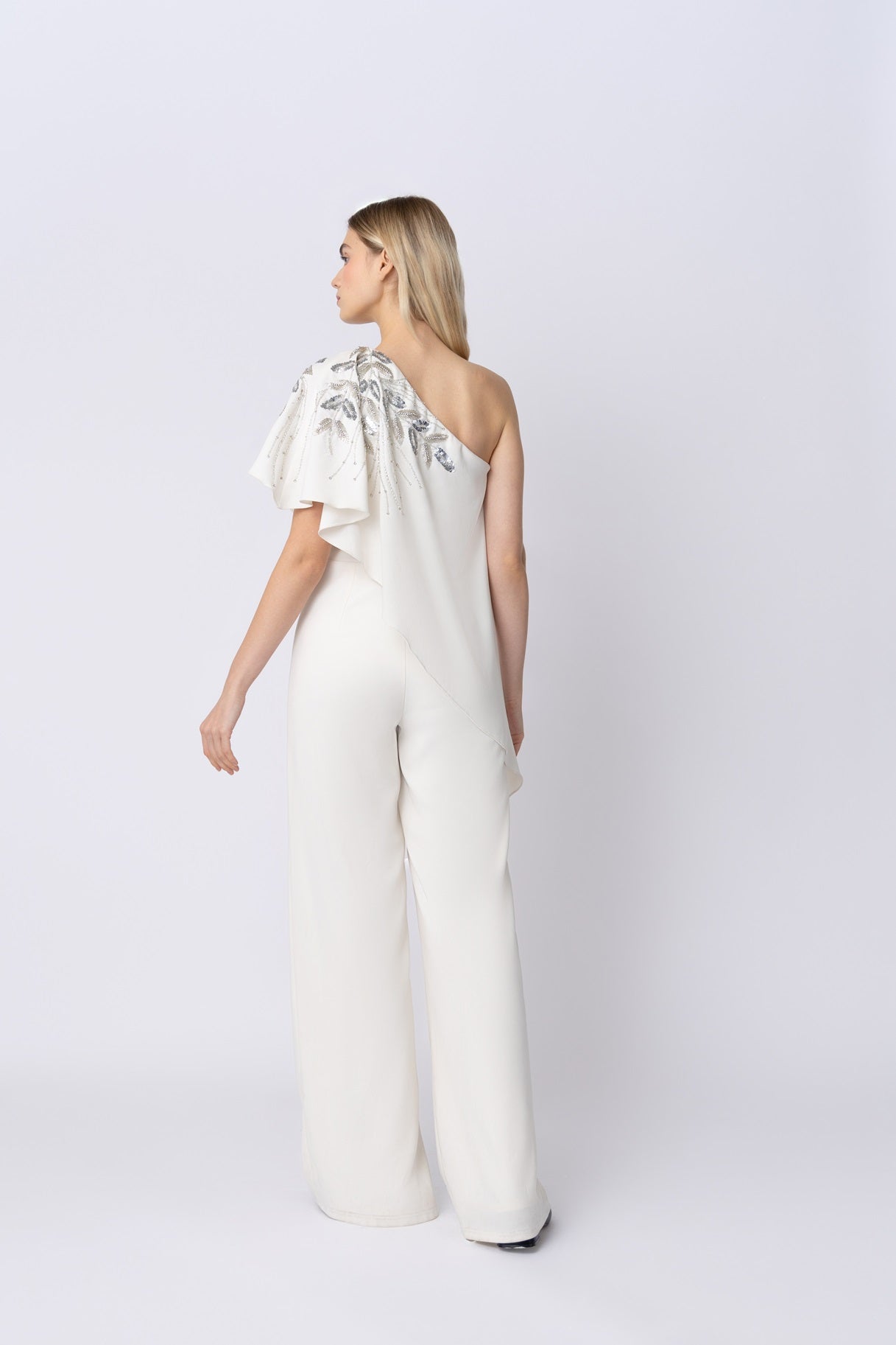 Raishma Couture White Gwen White Jumpsuit