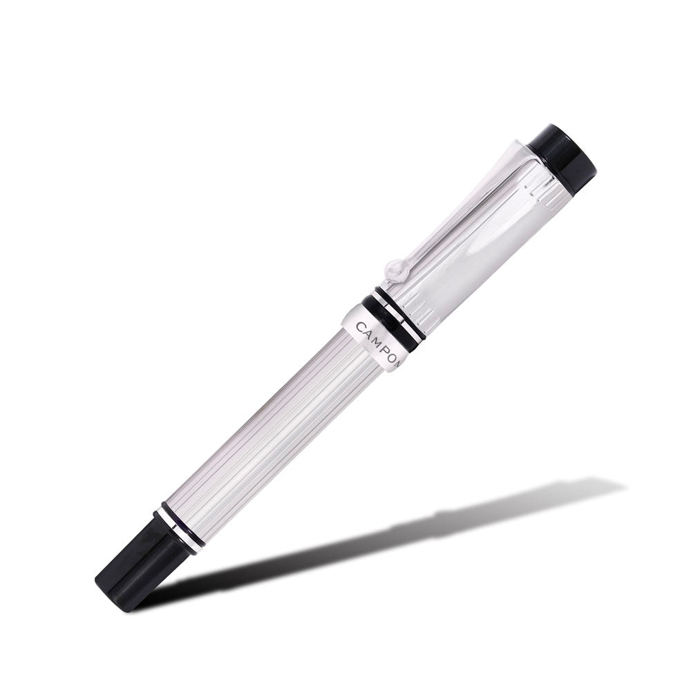 Campo Marzio Filigree Fountain Pen - Multiline Silver