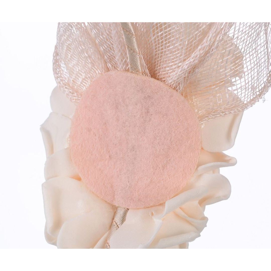 Ruby Rocks Rosita Fascinator - Pale Peach