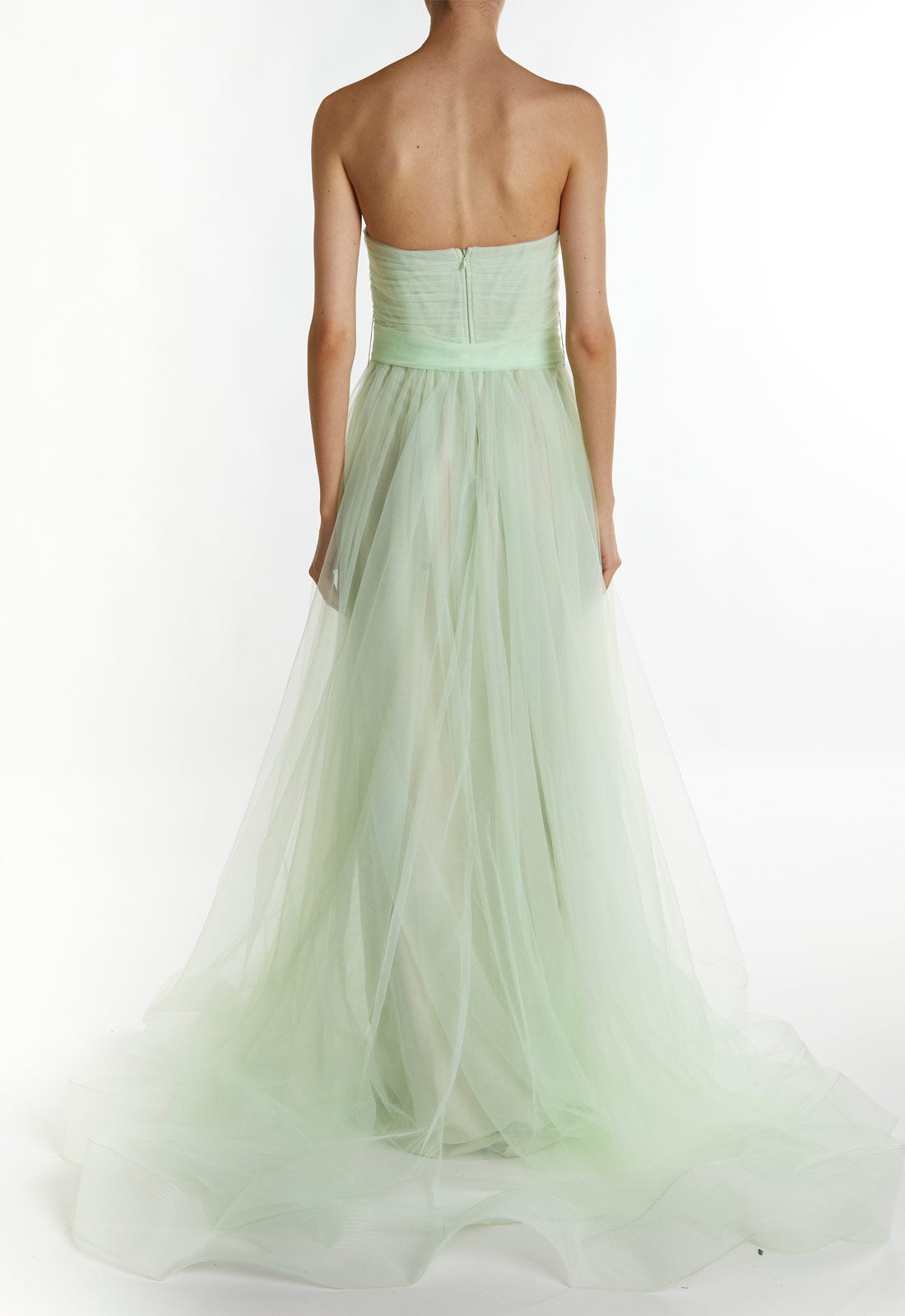 True Decadence Mint-Green Theodora Strapless Maxi Dress