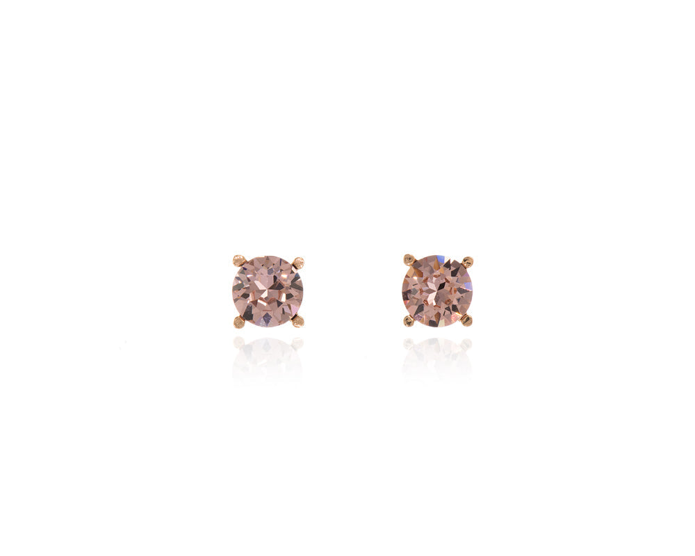 Cachet London Laine 8mm Vintage Rose Gold Earrings