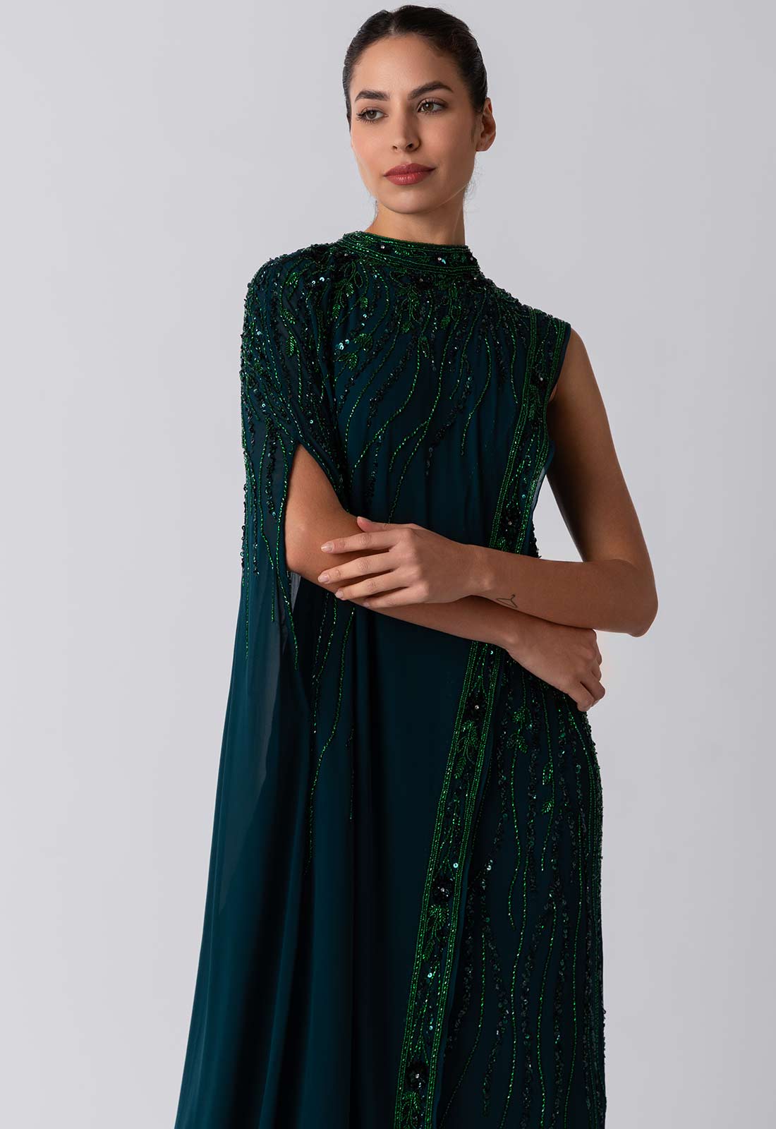 Raishma Couture Green Lara Maxi Dress