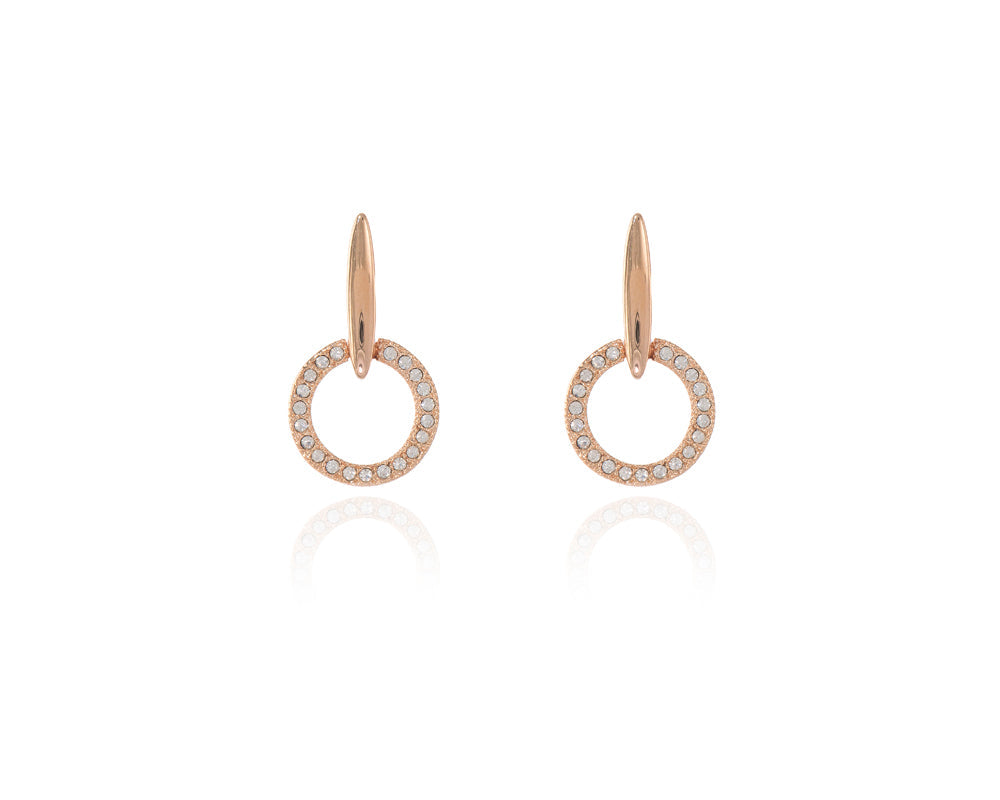 Cachet London Lara Drop Rose Gold Earrings