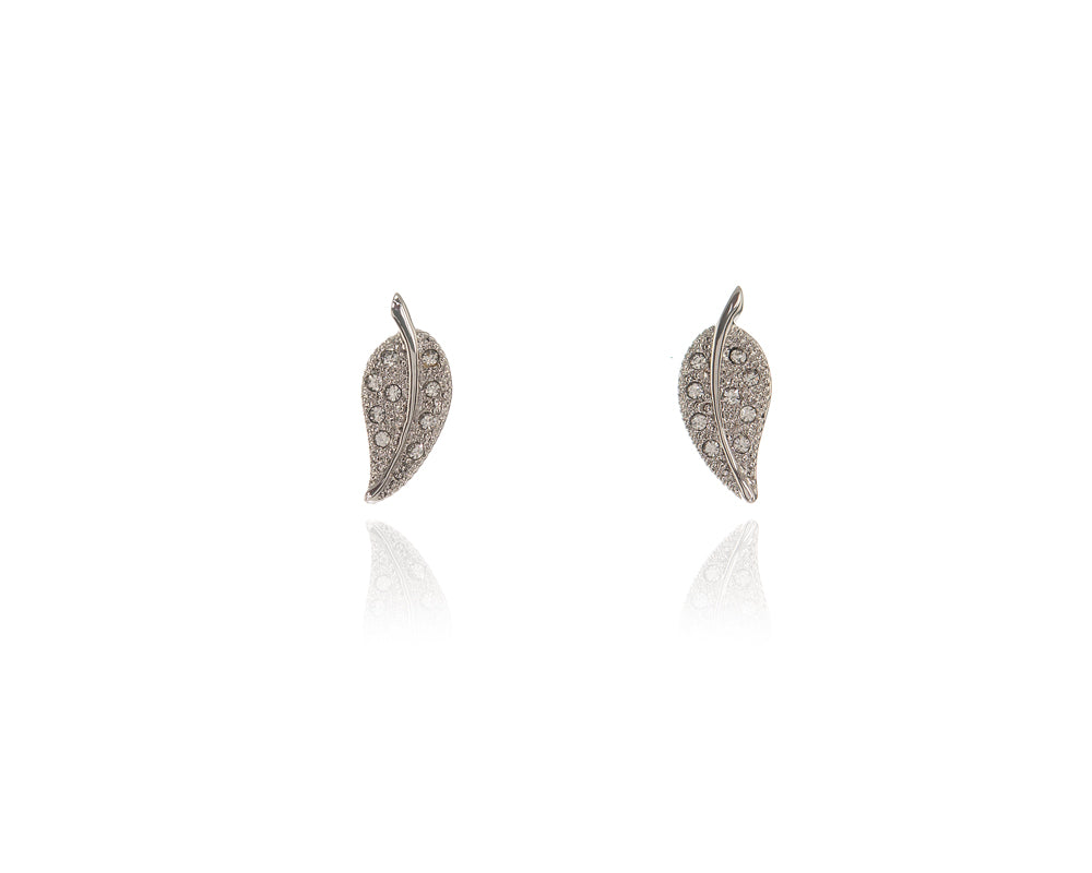 Cachet London Leafy Silver Earrings