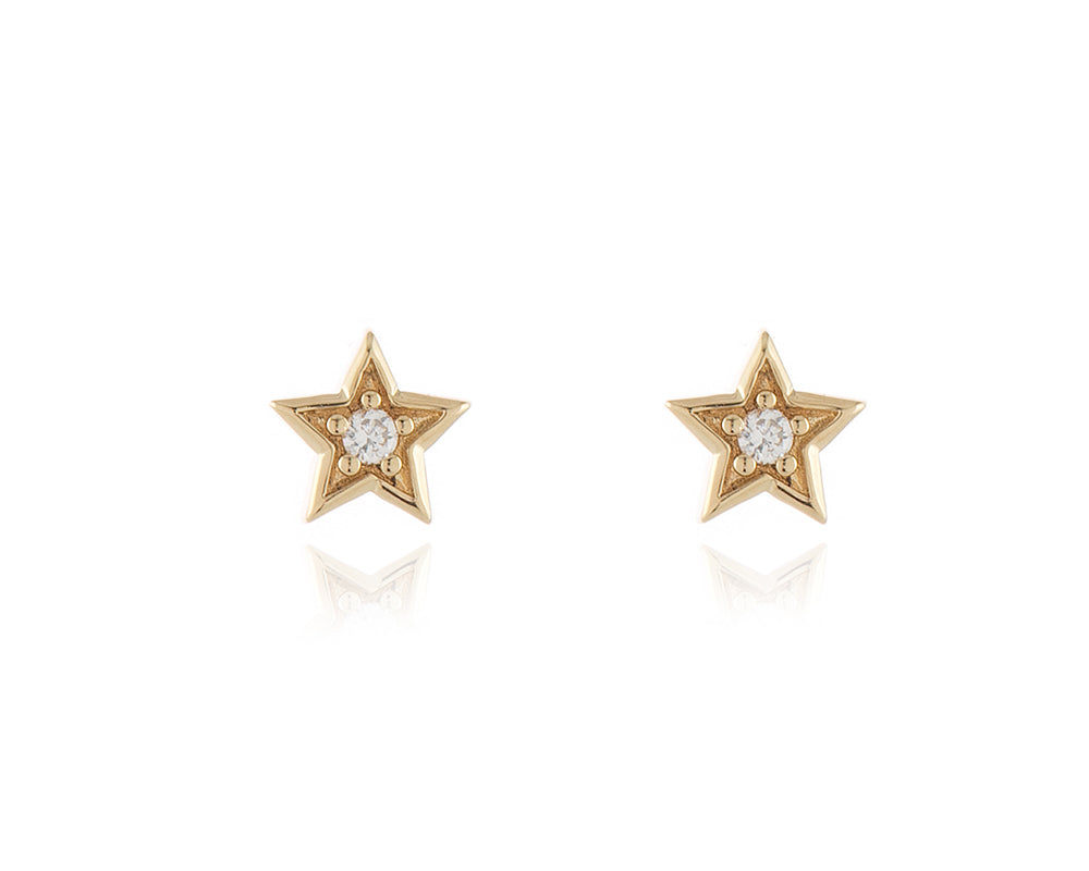 Cachet London Luna Star Gold Earrings