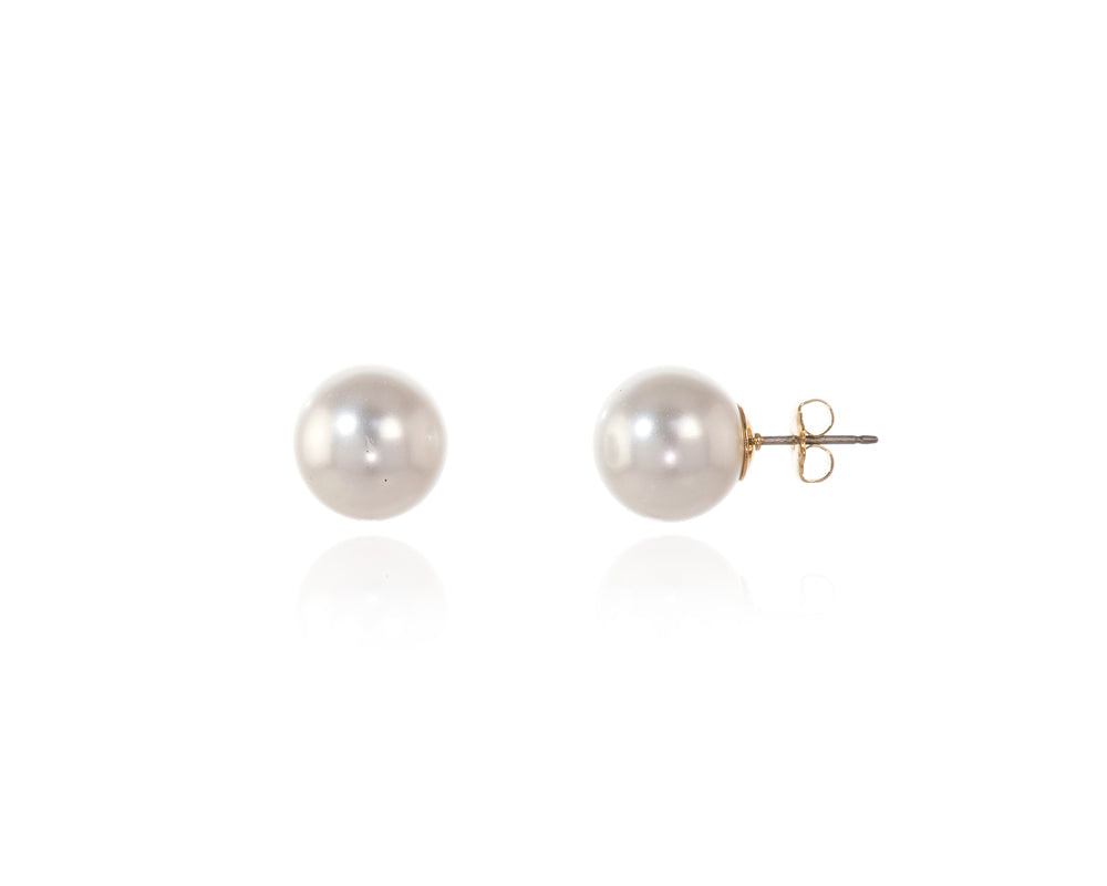 Cachet London Mac 12 White Pearl Earrings