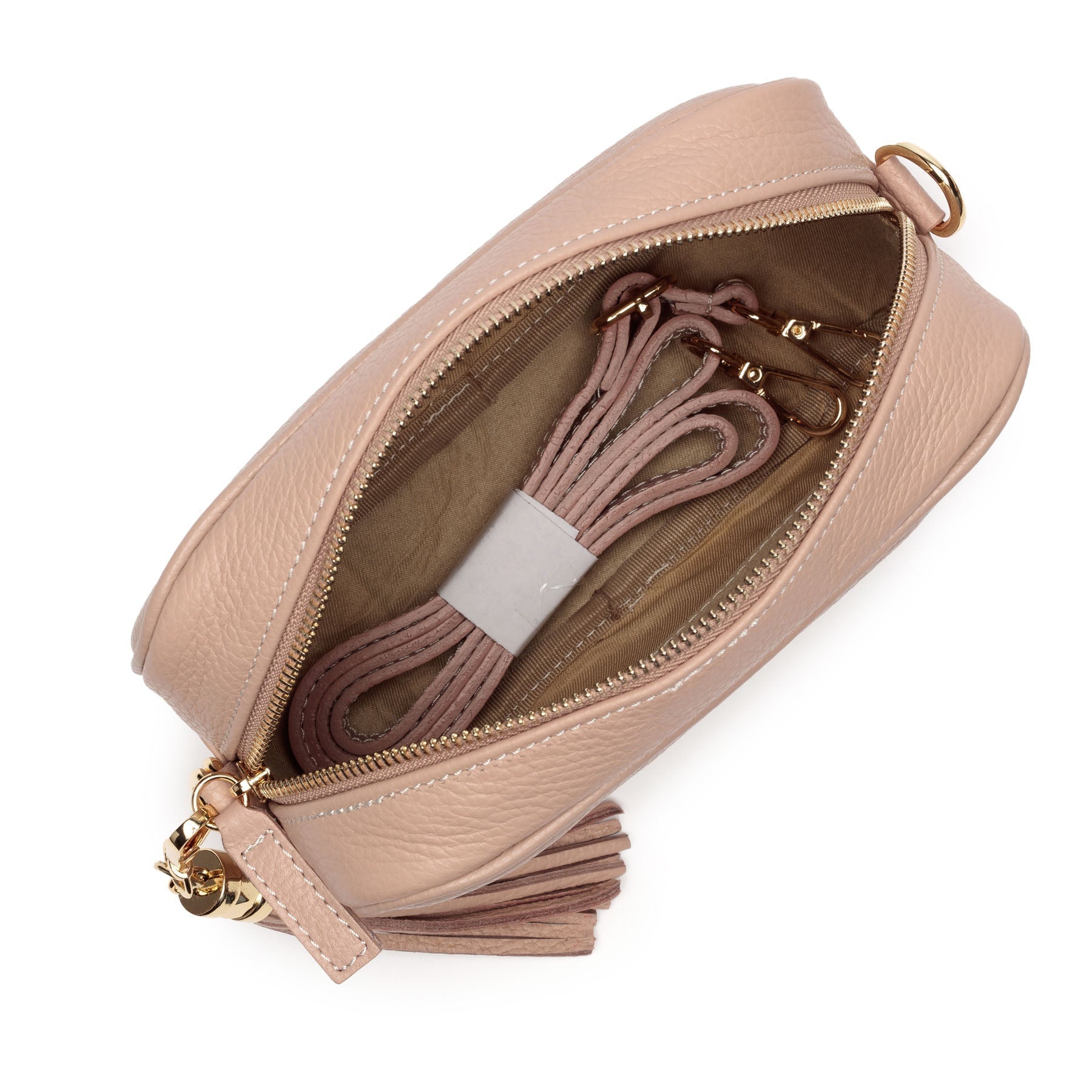 Elie Beaumont Crossbody Tassel Nude